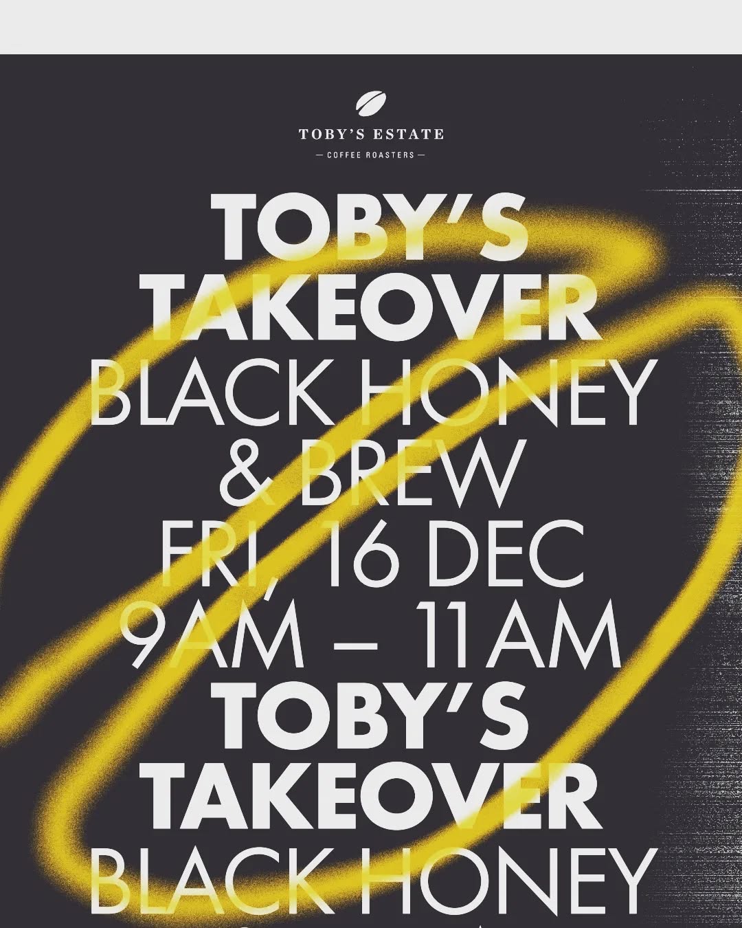 SAVE THE DATE....🥳🥳🥳...
WE HAVE TOBY'S ESTATE WORLD CHAMPION BARISTAS TAKING OVER OVER BLACK HONEY FOR TWO HOURS. THEY WILL BE BREWING COLD BREWS A D POUR OVERS....THERE WILL BE PARTY LIKE MUSIC. DRESS UPS. ..
See you all Friday
#tobysestatecoffee #coffee #narrabeenlake #northernbeaches