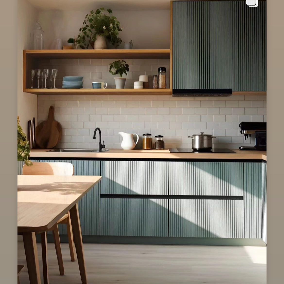 Stunning Multiwood’s new Reeded Design. Available in Ash and bespoke colours.