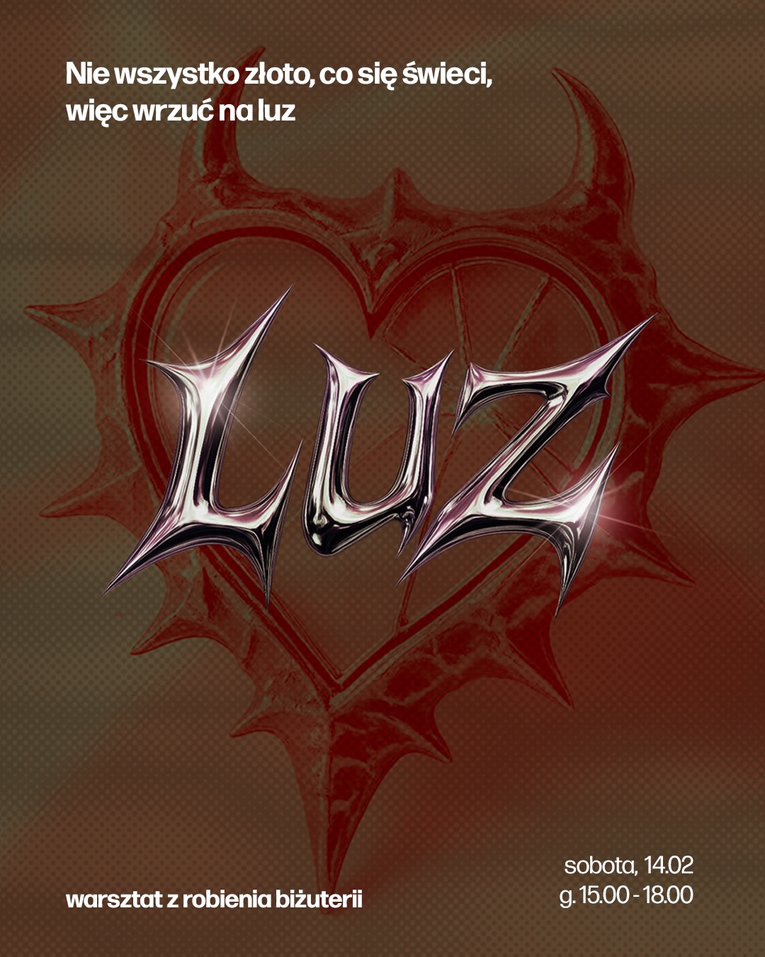 ❤️🔥 uwaga uwaga! wracamy z jednym z Waszych ulubionych tematów - WARSZTAT Z ROBIENIA BIŻUTERII - tym razem w wydaniu walentynkowym ❣️😍 już 14.02 w Pracowni LUZ, w Warszawie.
💍 podczas trzeciej edycji, „nie wszystko złoto co się świeci, więc wrzuć na luz”, możesz stworzyć niepowtarzalną biżuterię z cyny dla siebie lub dla swojej Walentynki <3 (🤫 psst możecie też kupić warsztat jako prezent walentynkowy - obiecujemy gorącą atmosferę - nie tylko za sprawą lutownic 🤪) ❤️🔥
👩🎨Prowadzący, Daniel Jankowski @coolczasty przeprowadzi Was przez proces, który na początku może wydawać się onieśmielający, ale zapewniamy Was - jeszcze nie było uczestnika, który wyszedłby niezadowolony ze swojego dzieła 😁
Bilety są już dostępne na naszej stronie - łapcie Early Bird i Bilet Dwuosobowy póki są 👀
#luz #warsztaty #warsztatykreatywne #wrzućnaluz #kreatywność biżuteria