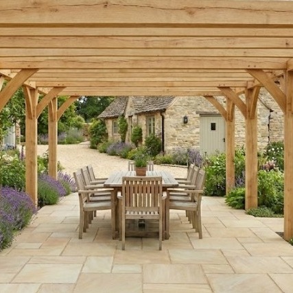 When a new customer called to say that his existing landscaper is laying a patio, but doesn't do joinery. We jumped at the chance to build this bespoke pergola.
Whilst we offer a full hard landscaping service, we are more than happy to work with your existing landscaper if they aren't comfortable with certain aspects