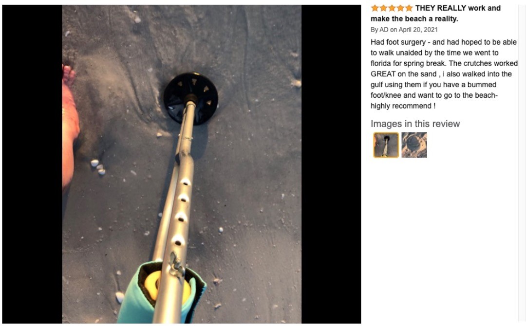 It's #summertime #beachtime and the SANDPAD is what #cane and #crutch users need!
http://www.thesandpad.com
#mobility #DisabilityPride #disabilityinclusion #Disability #vacationplanning #beachlife #Travel