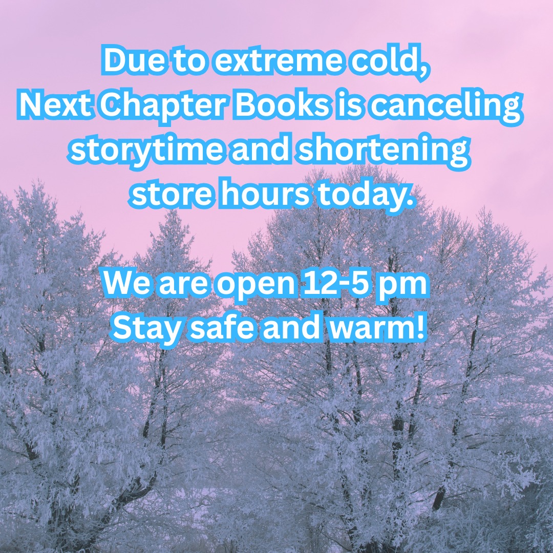 Storytime is at home today! Cuddle up with fam and enjoy your books. We'll be open from 12 to 5 pm.
Stay warm and safe, Community!
#nextchapterbooksdetroit #detroitisforreaders