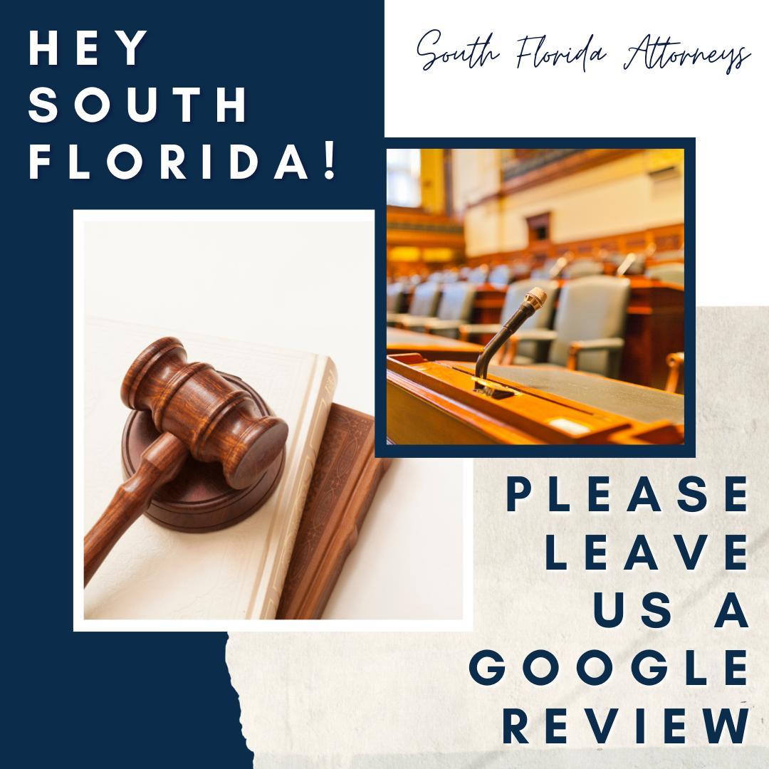 Hey South Florida! Share the love and leave us a Google Review. Whether we helped you win your case or you just think our staff is great, we'd love to hear about it!⠀
⠀
Thank you!⠀
If we can do the same for you, just let us know!