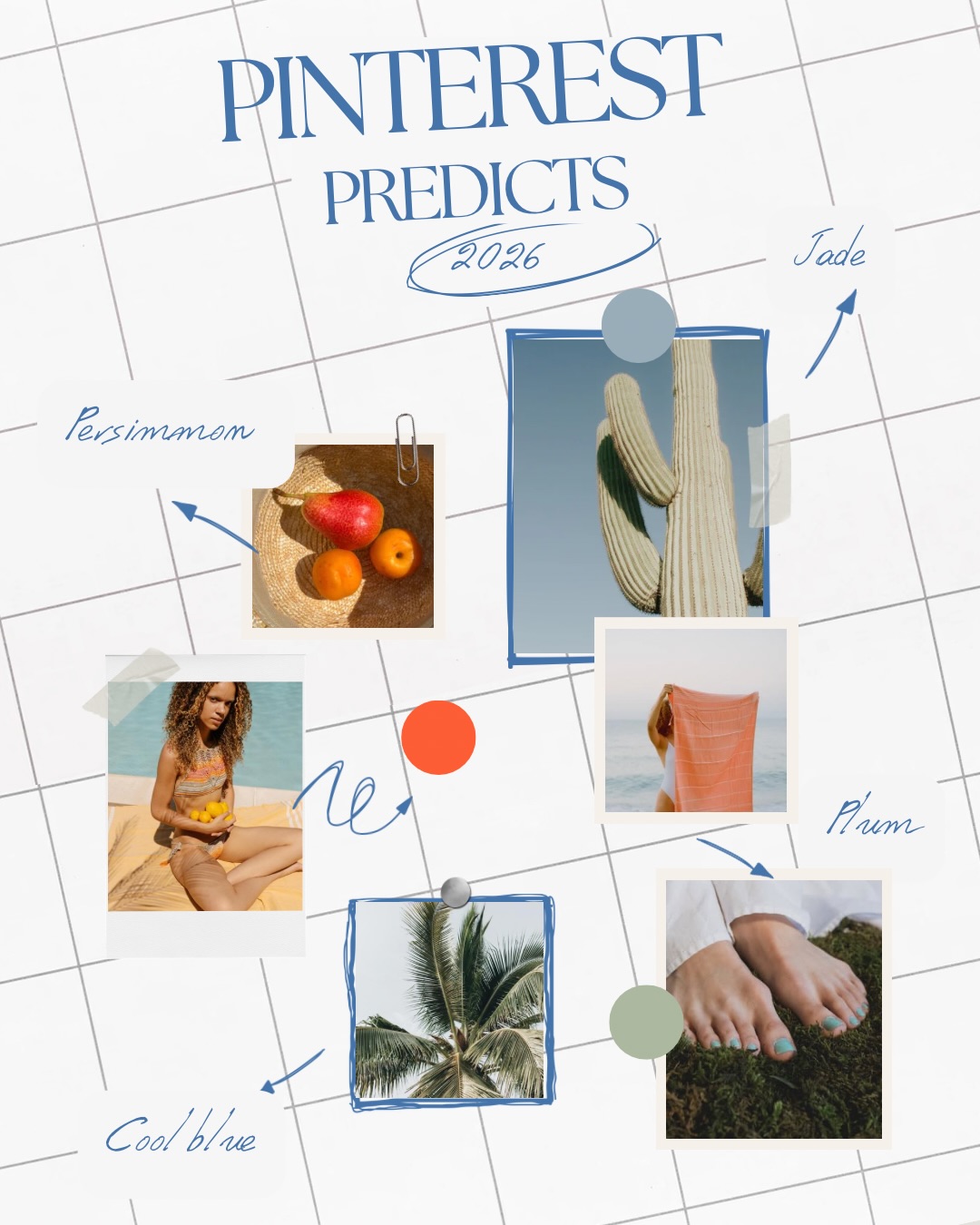 Colour, this year, is a language not decoration.
From cool blue’s quiet restraint to jade’s grounded elegance, plum’s nocturnal depth, persimmon’s sun-warmed boldness, and wasabi’s electric jolt, this palette captures the emotional temperature of 2026.
According to Pinterest Predicts 2026, we’re entering an era where color becomes expressive shorthand used to signal mood, identity, and intention rather than trend-following alone. Think spaces with soul, beauty that feels personal, and fashion that carries a point of view.
You’ll see these hues unfolding across:
• Editorial interiors and tactile homeware
• Beauty palettes that lean emotional, not seasonal
• Branding that favours personality over polish
• Slow fashion silhouettes grounded in texture and tone
This is colour as narrative, layered, lived-in, and deeply felt.
Save this palette. Watch how it shows up everywhere.
#CurationEdit #PinterestPredicts2026 #ColorNarratives #AestheticForecast #DesignCulture