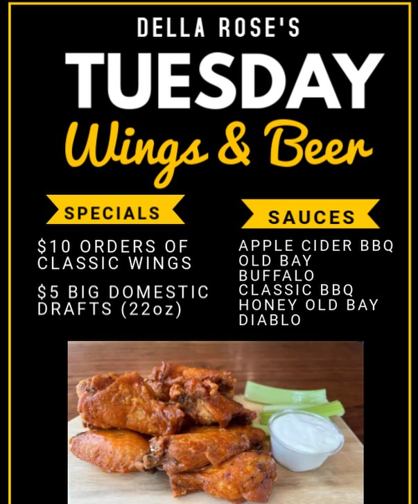 Open Today w/ our Full Menu!! $10 Orders of Classic Wings (dine in only) 🍗
See you at the pub!!!
#wingnight #weareopen #dellaroses #snowday #perryhallpub