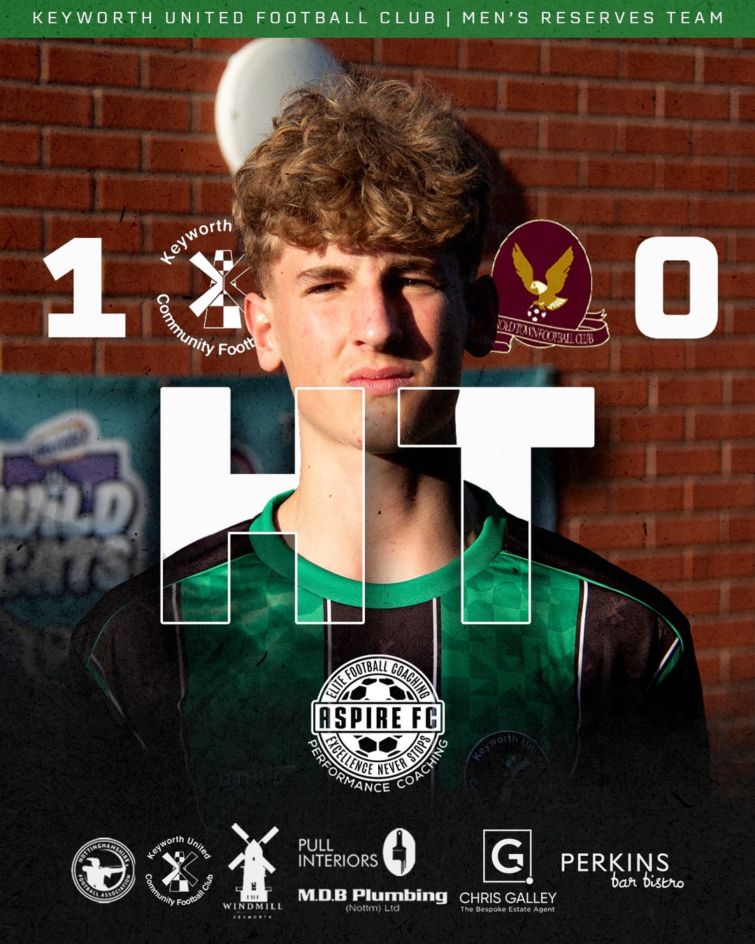 HT | Keyworth ahead at the break
Keyworth go into the half time break ahead after Tom Siswicks goal.
Keyworth United 1-0 Arnold Town
#UTG | #COYG