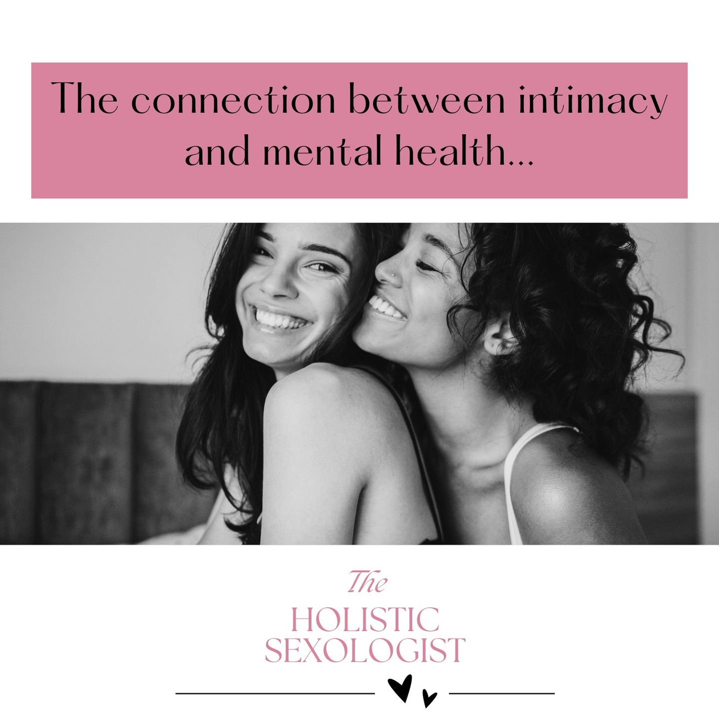 Intimacy and mental health are closely linked, with healthy relationships positively impacting mental health and mental health issues negatively affecting relationships:
➡ Intimate relationships can help people feel supported, reduce feelings of loneliness and hopelessness, and protect against depression, anxiety, and stress disorders.
AND
➡ Mental health issues can make it difficult to express or accept love, and can negatively affect the quality of intimacy.
We ARE holistic beings.
Which is why there is such a deep correlation between our sexual wellness and our mental & emotional wellness.
And why it is so important to see through a scope that includes all parts of self.
Having better §ex and better relationships is all about looking at ALL of the areas that the individual or partnership would benefit from support and attention.
#healthyrelationships #relationshipcoaching #holisticwellness #intimacycoach #intimacytip #mentallwellness #pleasurecoach #shamefreesexed #betterrelationships