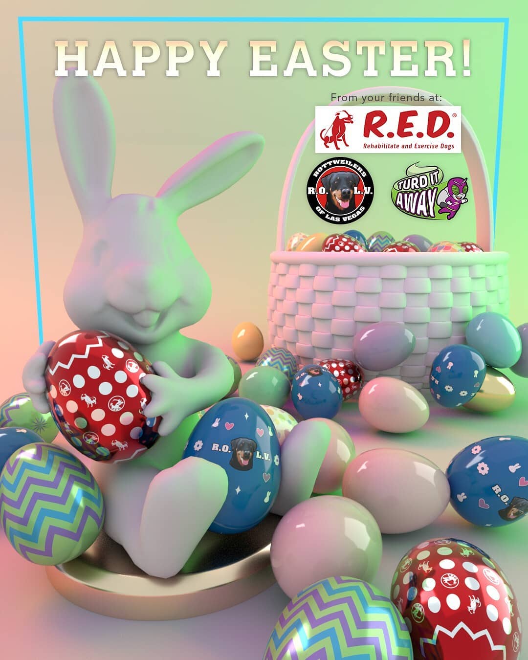 Happy Easter! If you need your yard fecal matter free contact Turd It Away for a free estimate! #7024620050 #pooperscooper #haulaway #poopfree #biodegradable #services