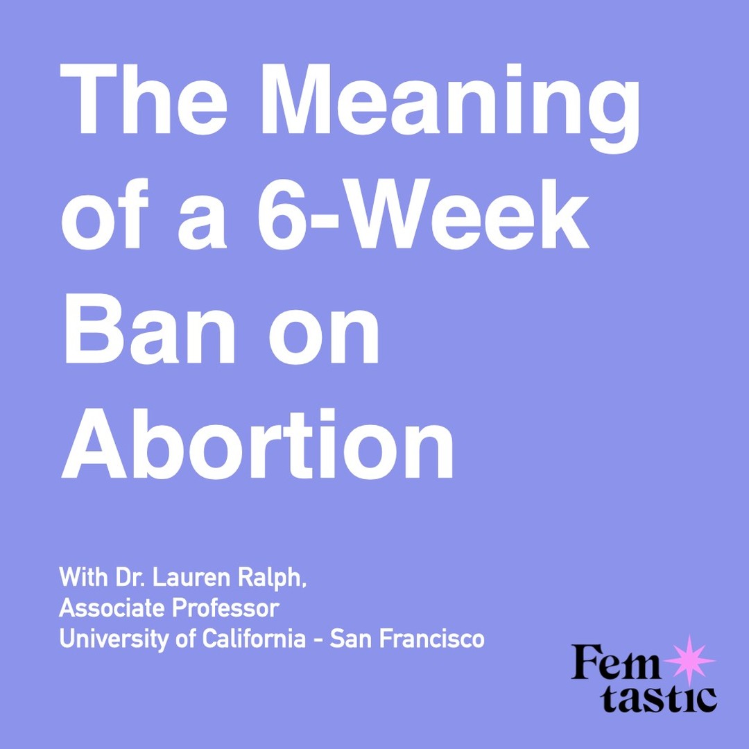 You may have heard that Texas enacted a six-week ban on abortion in 2021, and that other states have begun attempting to pass copycat laws. You also may have heard many people remarking that 6 weeks is "before many people even know they are pregnant." But do you know why that is?
Dr. Lauren Ralph, Associate Professor in the Advancing New Standards in Reproductive Health (ANSIRH) program at UCSF, recently published research that found that 1 in 3 people discover pregnancy past six weeks or later, and almost 2 in 3 young people discover pregnancy past six weeks or later.
She is on the podcast today to explain WHY many people don't know they are pregnant until after 6 weeks, and which groups of people are disproportionately harmed by laws that ban abortion early in pregnancy.
She also explains the confusing math that the OB/GYN field uses to count weeks of pregnancy, which means that "6 weeks pregnant" actually means 6 weeks from the first day of your last period - so if your subsequent period is just a week late, you're already technically at 5 weeks pregnant.
Dr. Ralph's breakdown of this funky math will show you how state bans like this act basically as TOTAL bans on abortion, because it would be extremely difficult to be able to schedule and obtain an abortion in a state that passed this type of law before the 6-week mark.
As we approach what may be the end of Roe v. Wade if the Supreme Court decides to overturn it in June 2022, understanding the current impact of 6-week abortion bans gives us a glimpse into the the catastrophic effects that a probable overturning Roe would have on the health and wellbeing of people with uteruses across the country.
Episode, links, and written transcript available in the show notes on your fave podcast player or on Femtasticpodcast.com/episodes. Links in biooooo.
.
.
.
#bansoffourbodies #bansoffmybody #sb8 #prochoice #prochoiceisprolife #prochoiceandproud #beboldendhyde #prochoicegeneration #roevwade #scotus #feminist #feminism #abortionban #womenshealth #womensrights #reproductiverights #reproductivehealth #reproductivejustice #freethepill #notoriousrbg #roevwade #protectroe #nastywomen #womensmarch #womenshistorymonth