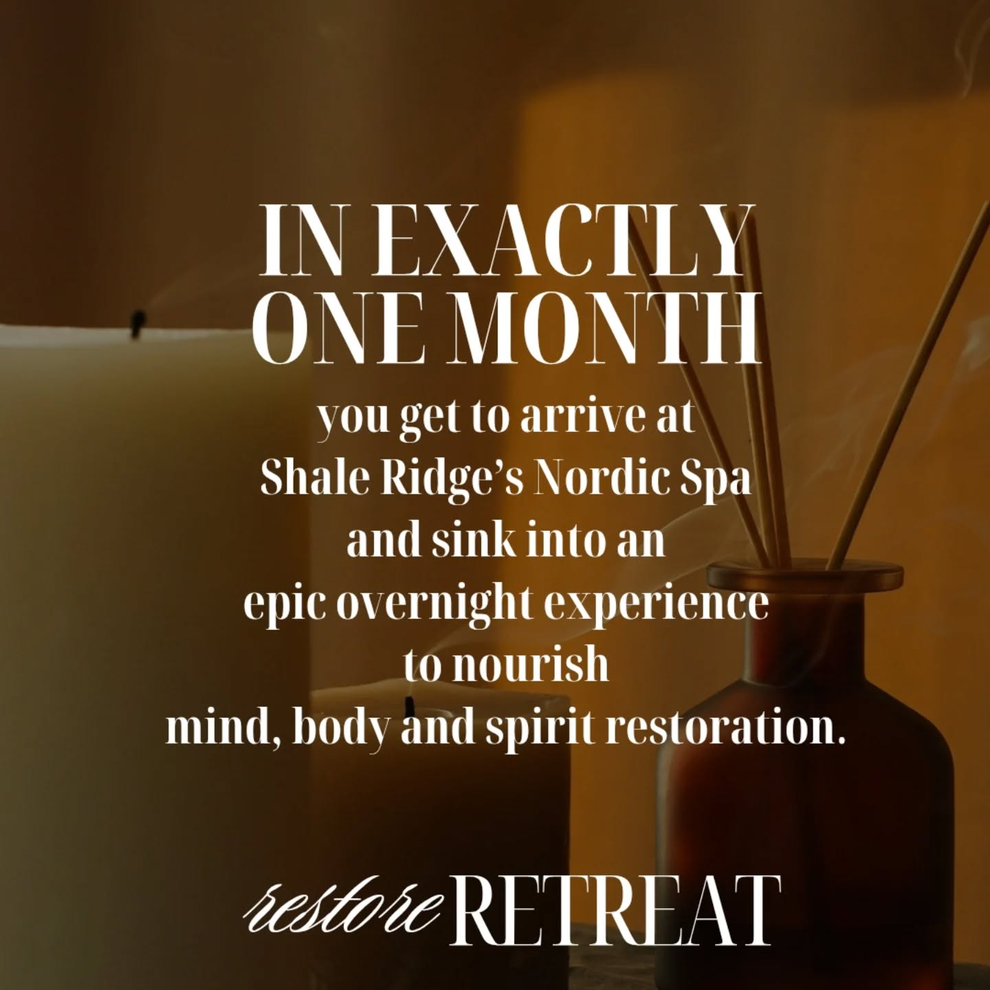 In ONE MONTH, we sink into an epic restoration for the mind, body and spirit.
THE RESTORE RETREAT at the Shale Ridge Nordic Spa includes:
💤 Shared Accommodation — Rest deeply in Bunk accommodation with a friend.
❄️ Immersive Nordic Spa Circuit — Cold plunge, Finnish sauna, aromatherapy steam room, thermal pool and salt therapy.
🍲 Nourishing Meals — Chef-prepared dinner with a ridge-top view + a light, energizing breakfast, healthy snacks + beverages.
🧘🏼♀️ Restorative Evening Yoga with Adina — Melt stress, improve sleep, reconnect inward.
🌬️ Renewing Sunrise Breathwork with Kim — Emotional healing, clarity, energy, nervous system reset.
👭 Intimate Community Connection — Like-minded women, meaningful conversations, soft landing spaces, and quiet personal renewal.
This is an overnight, all-inclusive elevated wellness experience for your entire being, inspired and shared by a community of incredible women like you.
Email breathe@kimmcconaghy.com for full details. Registration closes February 19th.