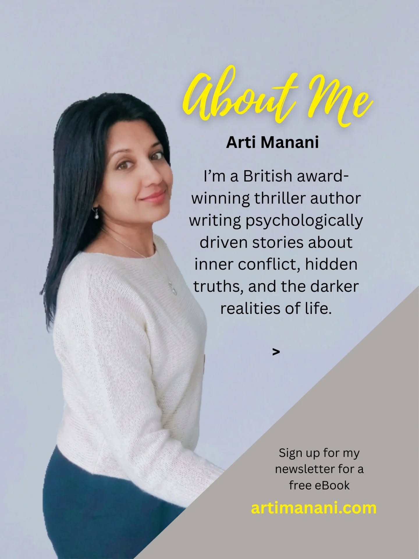 Been a while since I introduced myself... So here goes with a few random facts about me:
📍I'm a suspense thriller writer from West London, UK.
📚 I write (and devour) suspense & thriller fiction
✍️ Writing is my therapy
🌿 I'm slowly turning our home into a plant jungle
🏋️♀️I love working out… so I can justify my doughnut habit 🍩
📕 Some of my favourite books include The Silent Patient by Alex Michaelides, His & Hers by Alice Feeney, The Housemaid by Frieda McFadden, and Verity by Colleen Hoover
🎵I still listen to old school RnB & Hip Hop like it dropped yesterday (ask me for the link to my Spotify playlist)
🏠 I'm a total introvert, home is my happy place
🦁 I have a slightly concerning obsession with big cats (it’s not going away)
What do we have in common? 👀
P.S. 🖤 You'll get a free ebook when you sign up for my newsletter