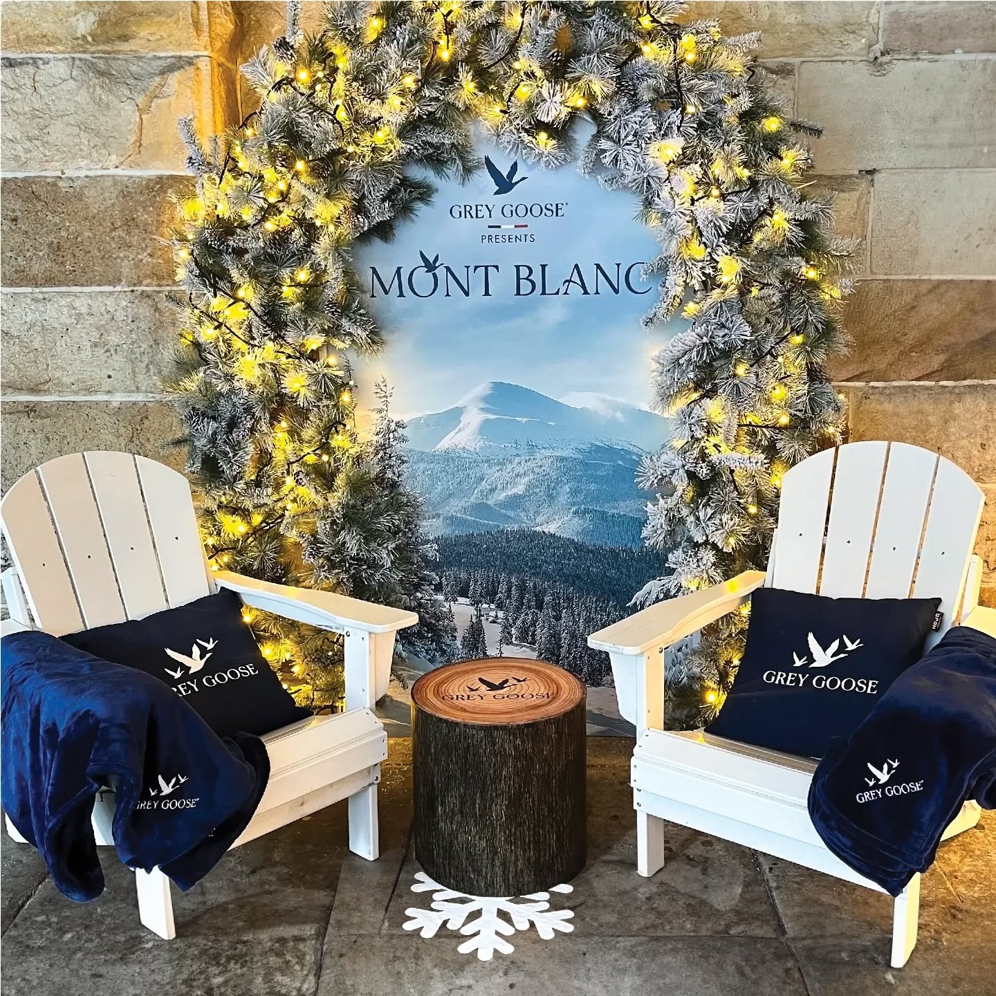 Step into our Grey Goose winter wonderland at the stunning Greenwood Hotel.