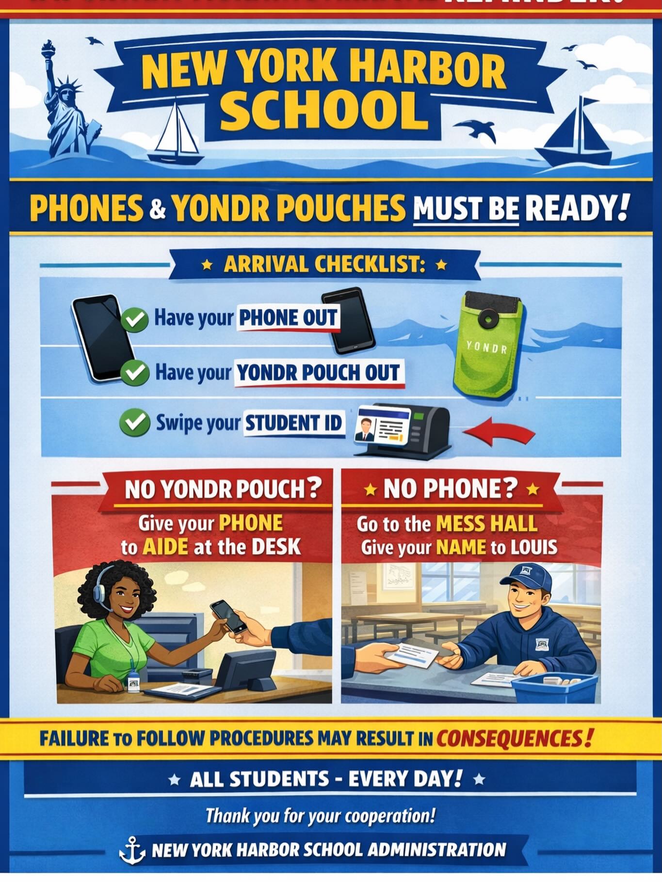 Just a reminder as we go into the 2nd Semester!