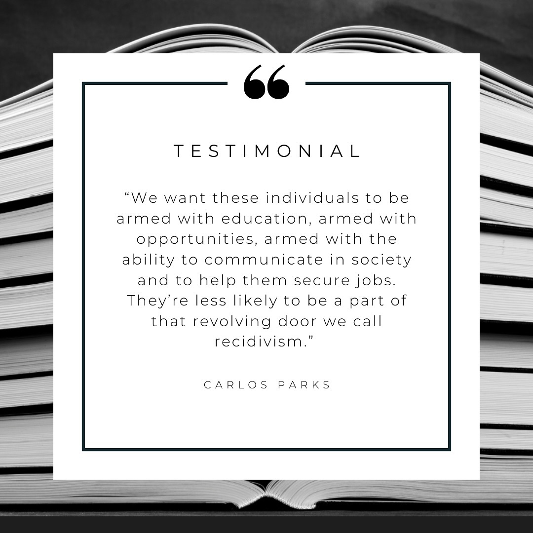 Stay tuned tomorrow to hear from Mr. Carlos Parks.