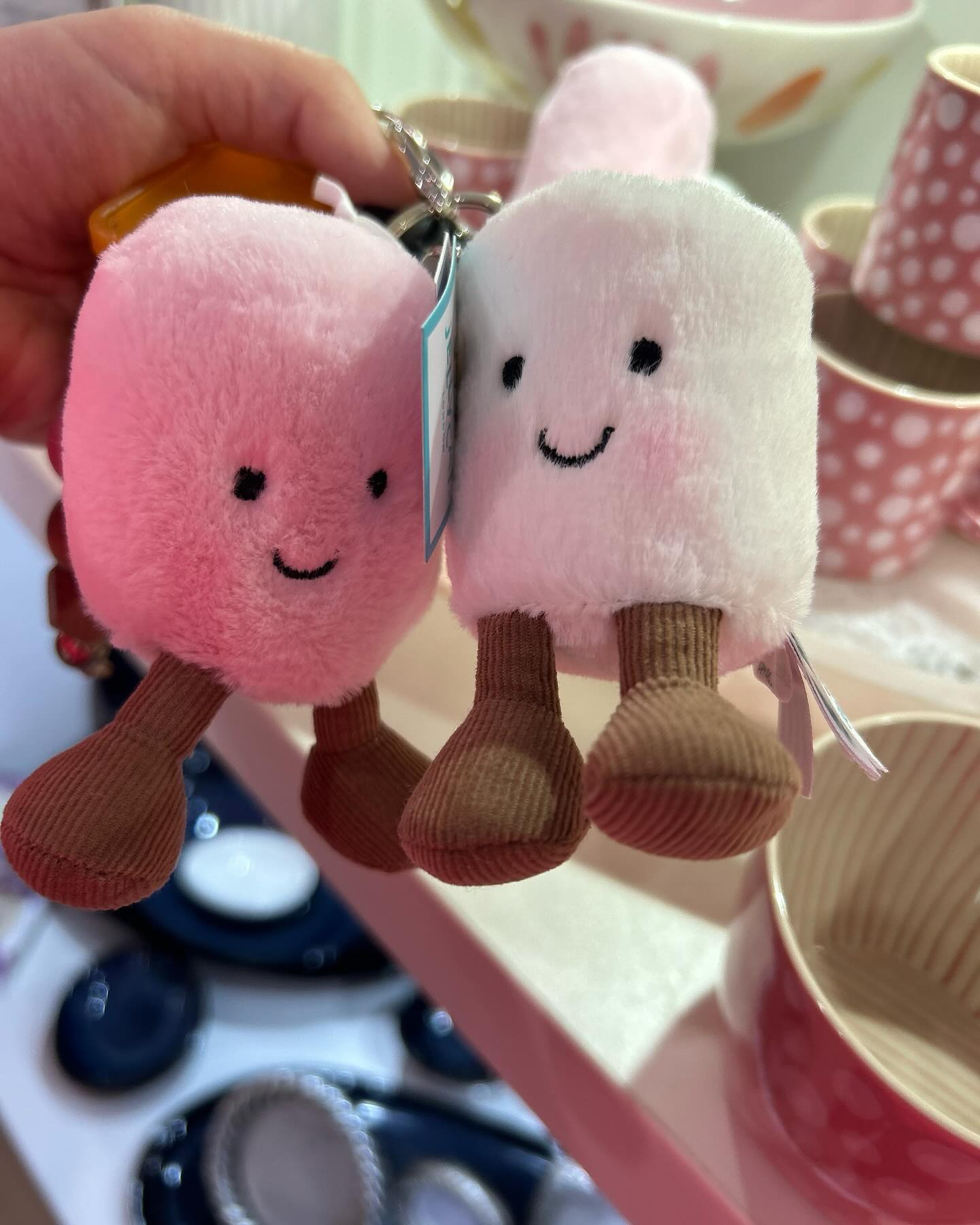 All new @jellycat instore. We love these marshmallow keyrings