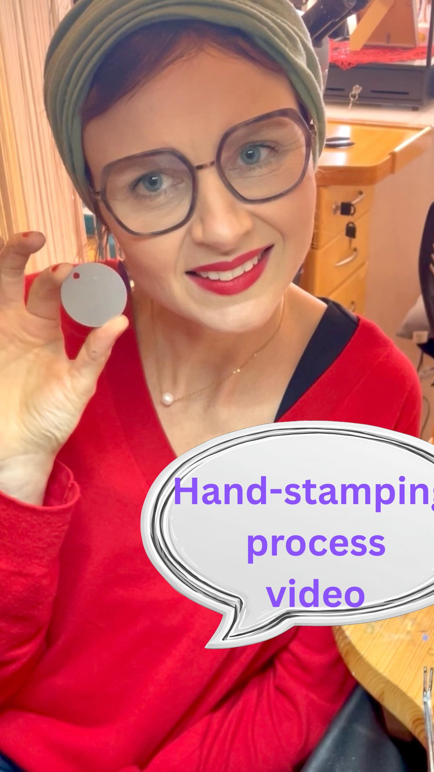 Letter by letter 🔤, “thank you” comes to life. Hand-stamping process video.📽️⚒️
A small gesture,
a meaningful word,
made with care ❤️
.
#makingprogress #slowlived #madewithcare #jewellerymaker #personalised