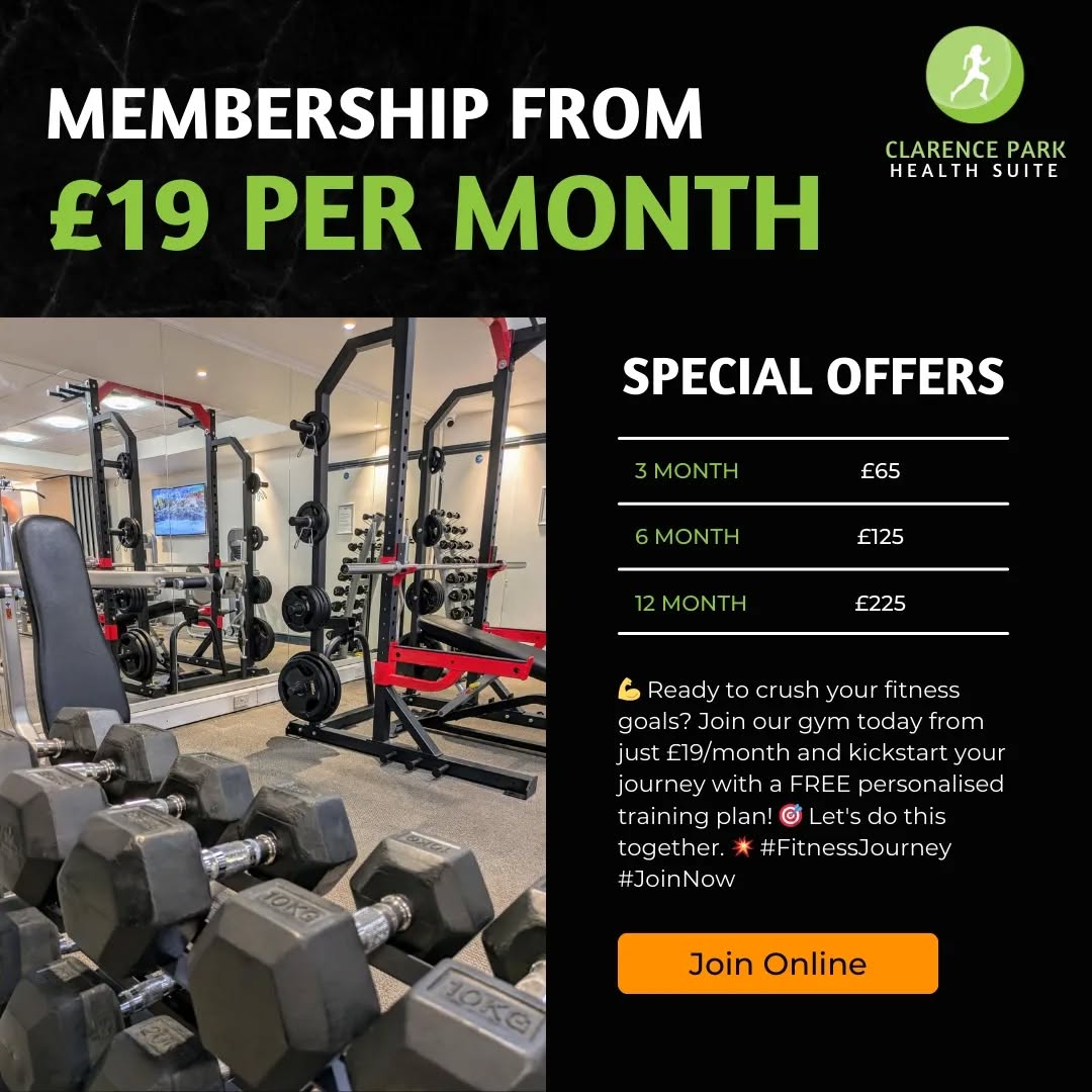 💪 Ready to crush your fitness goals? Join our gym today from just £19/month and kickstart your journey with a FREE personalised training plan! 🎯 Let's do this together. 💥 #FitnessJourney #JoinNow #Malvern #Worcestershire #Gym