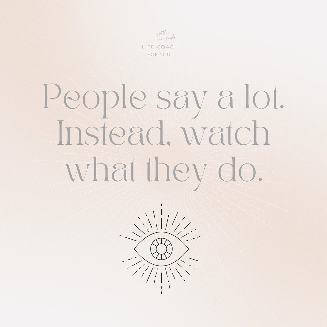 When we communicate, we use language to express their thoughts, feelings, and ideas.
Often we may say things that we think others want to hear, that align with social norms, or that they believe will benefit them in some way.
Observing what people do, on the other hand, provides tangible evidence of their values, priorities, and true intentions.
Find your inner detective and explore how other act rather than what they say and let me know how you go! #lifecoach #actnotsay #confidence #assetive