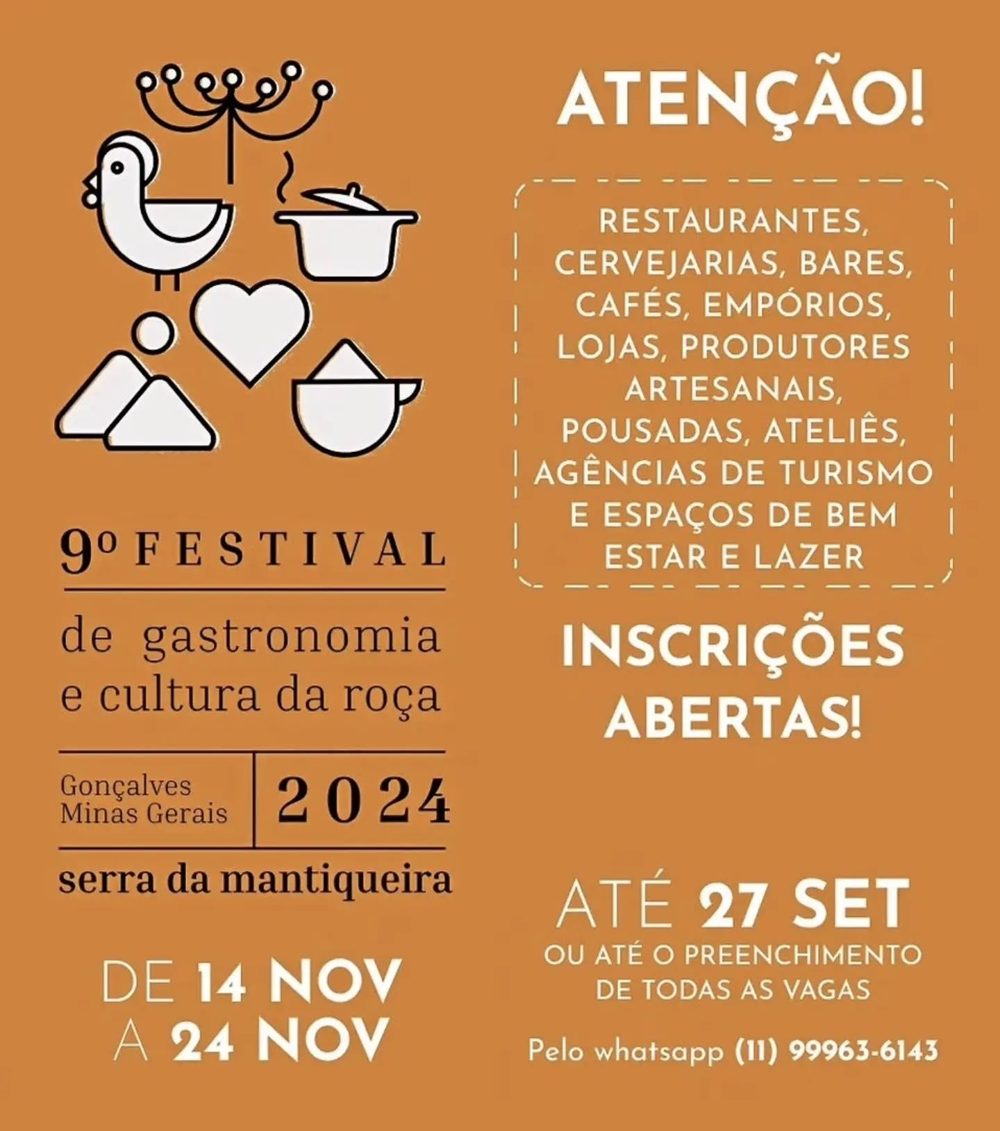 Programe-se.
Save the date.