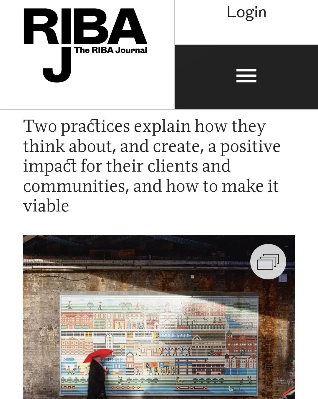 Wow! Our work featured in @ribajournal - we are probably one of very few mosaic artists that have made a mural this size that can be removable....yes you read that correctly.
Produced this way for @networkrail to be able to perform routine inspections of the brick wall supporting the bridge. Paul Siggins has created and engineered a system that allows our work to be removed and re sited if things change or the site is developed in the future - further adding to the works longevity. (as if hundreds of years wasn't long enough!)
If you would like more information for a project you are working on, then please email or call us - details in bio 👍
#architectideas #riba #ribajournal #networkrail #wemadethat #publicart #publicmural #exteriordesignideas #archilovers #architectureinspiration #architecturedetail #architectureinteriors #architecturedesign #ihavethisthingwithtiles #ecoart #builttolast