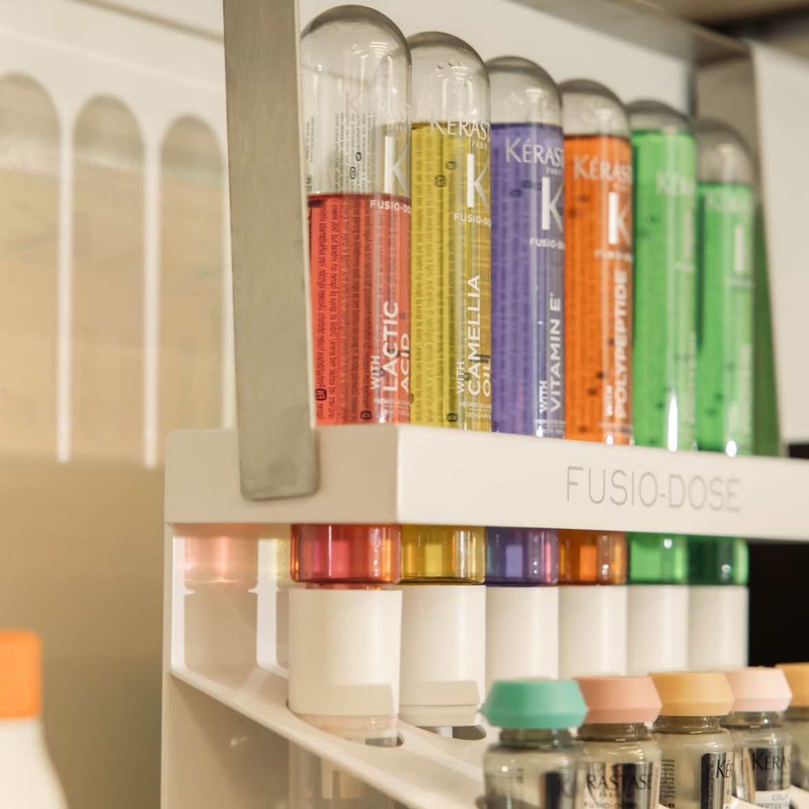 Kérastase Fusio-Dose is a game-changer because it uses smart, customizable technology to mix ultra-concentrated boosters with a targeted base right on the spot, just for your hair.
powered by high-performance ingredients like lactic acid, which gently resurfaces the hair fiber to improve smoothness, shine, and overall strength.
We love it because it delivers instant, visible results in minutes, transforming hair from the inside out with precision and zero guesswork✨
Add onto your next service <3