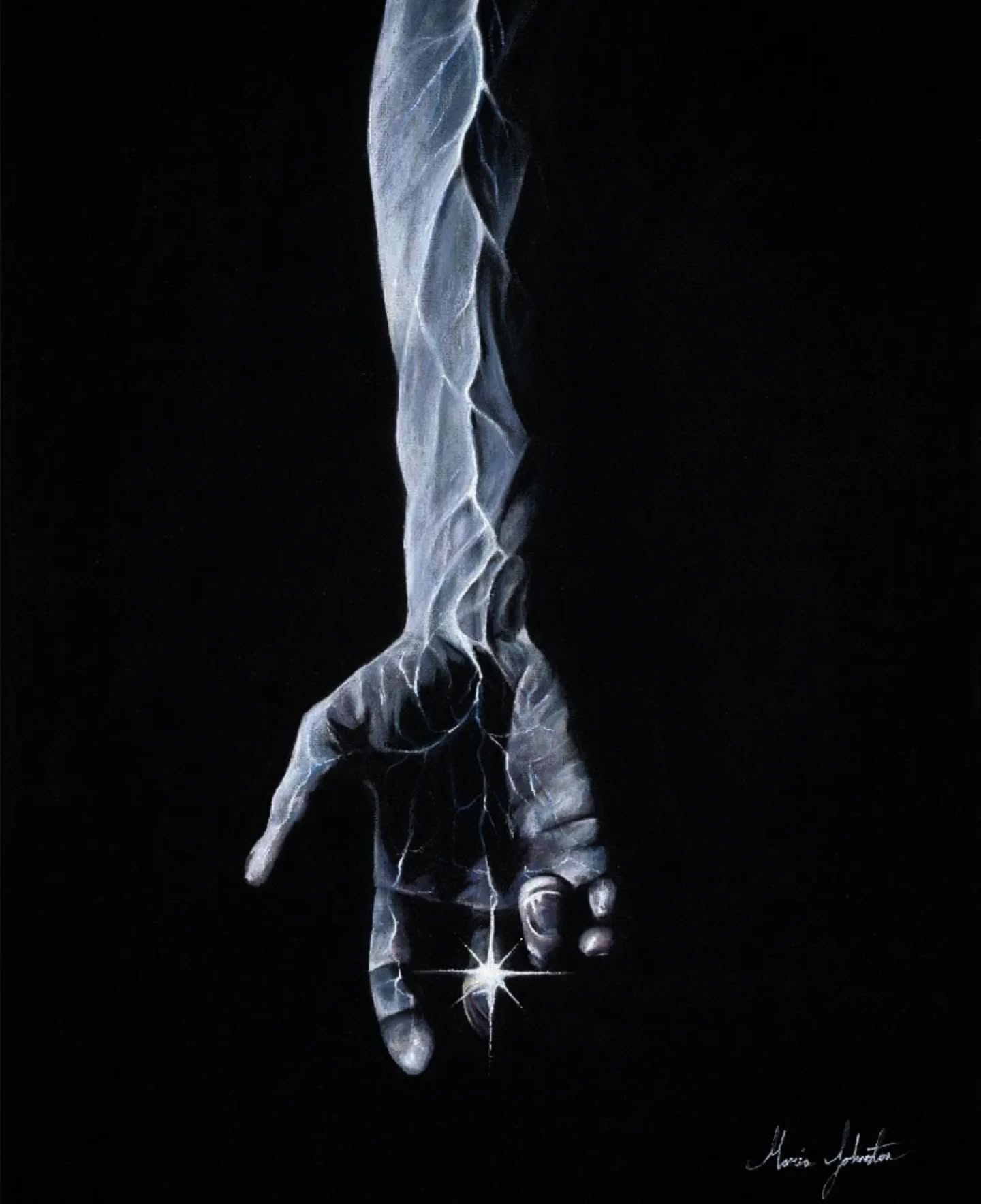 Whilst I move towards sharing some new work again here, I feel like resharing some older, maybe forgotten about, paintings of mine that have really represented significant parts of my journey as an artist.
I know a lot of people on Instagram have been sharing and posting about their 2016. I feel it's interesting that we are collectively looking back over the last 10 years as we enter 2026, which is represented as a year one, new beginning, and a reset in terms of numerology. And I don't know about you, but I certainly feel it! It's like we are all taking stock of where we've been and our journeys over that last number of years, so that we can truly set the course for where we go next as both individuals and a collective.
So in that vein, I would like to share a bit here of the last 10 years of artwork from me, in no particular order, but rather sharing intuitively...
I nearly completely forgot about this painting until I was reminded if it this evening as I danced around to some music and felt into this extra energy I have been feeling the last few days as an electrical pulse coursing through my system and veins.
This painting is from 2018. I named it 'Light Through the Veins' and was inspired by the name and energy of one of my favourite songs at the time, which was 'Light through the Veins' by @mrjonhopkins
I was moving through a particularly dark time, facing a lot of shadows in myself and others. I was undergoing a massive awakening, struggling with ways to process it. Art became, at times, my only real means of expressing and understanding the vastness of what was happening inside of me. Alongside the art, it was music too that moved and shaped me. I listened to so many albums on repeat. And particularly at this time, it was Jon Hopkins music that became the musical backdrop and sound narritive to my awakening. As a result, a lot of his music fed into my art. This is an example of one of those paintings from that time.
Anyway. I will share more through other works as I go, but it interests me to know your thoughts and perspective on this work...
'Light Through the Veins'
Oils on canvas
2018
#Oils #oilpainting #visionaryart #visionaryartist