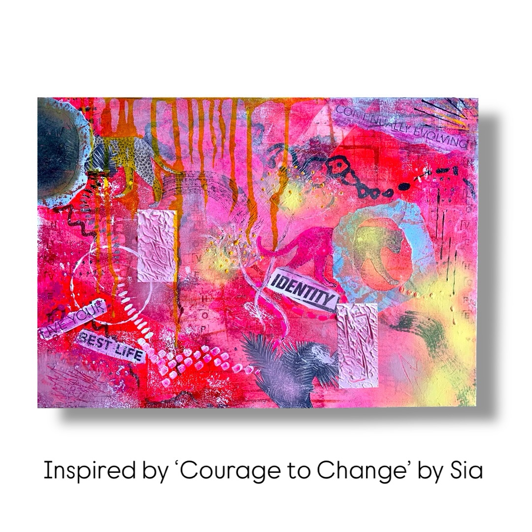 Music and art have one thing in common - they both trigger emotions, from joy to sadness and everything in between.
This collage is my visual take on the song Courage to Change by Sia.
What emotions does this song bring out in you, I’d love to know in the comments…
#artandmusic #emotion #musicconnection #sia #couragetochange