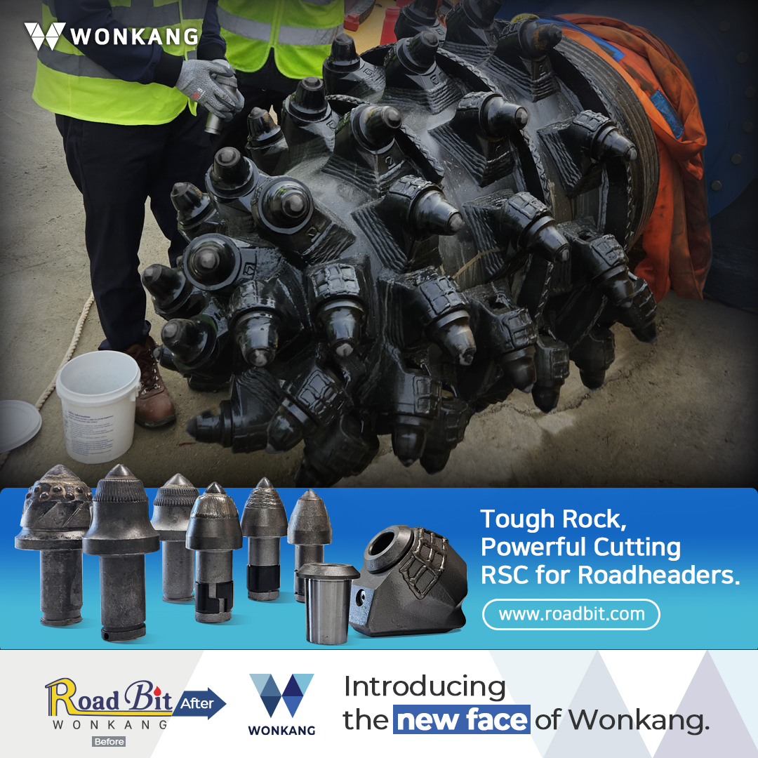Tough Rock, Powerful Cutting RSC for Roadheaders.
www.roadbit.com
#Diaphragmwall #Slurrywall #trenchcutter #BC30 #BC32 #BC35 #BC40 #cutterteeth #gearbox #mudpump #korea #wonkang #roadbit #cuttingwheel #BCF10 #BCF9 #spareparts #Mechanicalseals #Damper #Gearing #Complete #Assembly #roadheader #pick #tunneling #1500mm #bearing