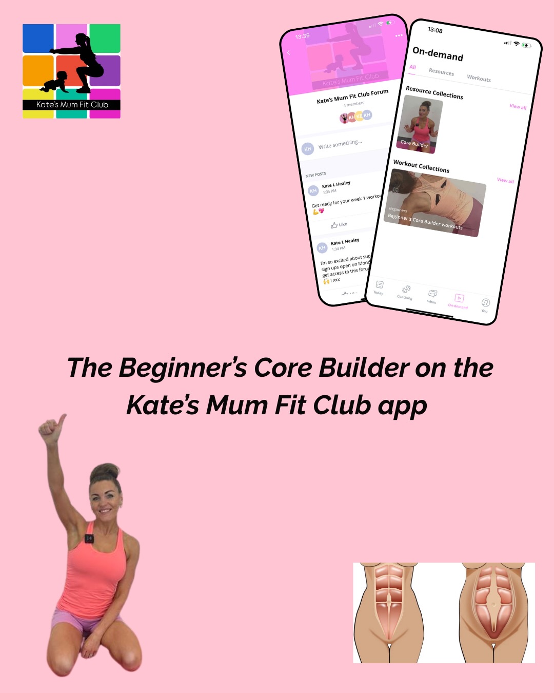 This is the core program I wish every mum had access to sooner… 💖
If you’ve been here a while you’ll know all about it 🤭
The results can be life changing and it’s mind blowingly popular 🫣!…
All that’s left to say is I am obsessed with supporting all of you ladies 🫶, I truly care about you getting the results you deserve..
Build a momentum of exercise which fits into real mum life, and rebuild your core - regardless of how long ago you had kids , or whether you’re postpartum, perimenopausal or just simply ready ✨ 🩷
Anyone who joins my Kate’s Mum Fit Club app can also enjoy a lot more personal support from me to stay motivated and to start feeling happy for the future you 🥹🥹
Head to the link in bio now for VIP access to join - which means you get the link before it goes public (if it gets that far 🤣) 👑
Doors open Monday 23rd Feb
March program starts Monday 2nd
Love Kate xx
#katesmumfitclub #coreexercise #motherhoodhourney