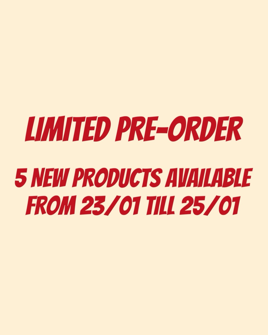 Trying something newโจ
In the coming weeks Iโll be offering 5๏ธโฃ new pre-order items every weekend for a limited time!
What does this mean? More pre-order items will be shown and available! Giving everyone the chance to order something that they like!
But! These products will only be available from Friday to Sunday! So make sure to order the products while theyโre still available!
#anime #manga #animelife #animefigurecollection #animefigurecollector