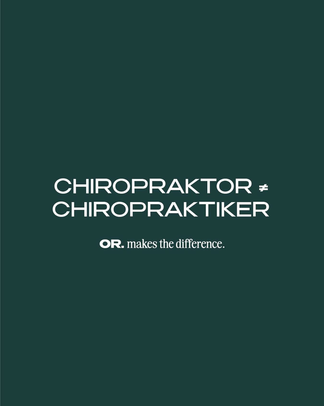 In Deutschland darf sich jeder nach einer kurzen Zusatzausbildung
Chiropraktiker oder Chirotherapeut:in nennen - oft erlernt in Wochenendkursen, mit sehr unterschiedlicher Tiefe und Qualität.
Ein Chiropraktor hingegen hat ein internationales Vollzeitstudium der Chiropraktik absolviert - nach
WHO-Standards.
Derzeit gibt es in Deutschland nur etwa 180 akademisch ausgebildete
Chiropraktor:innen.
#chiropraktor