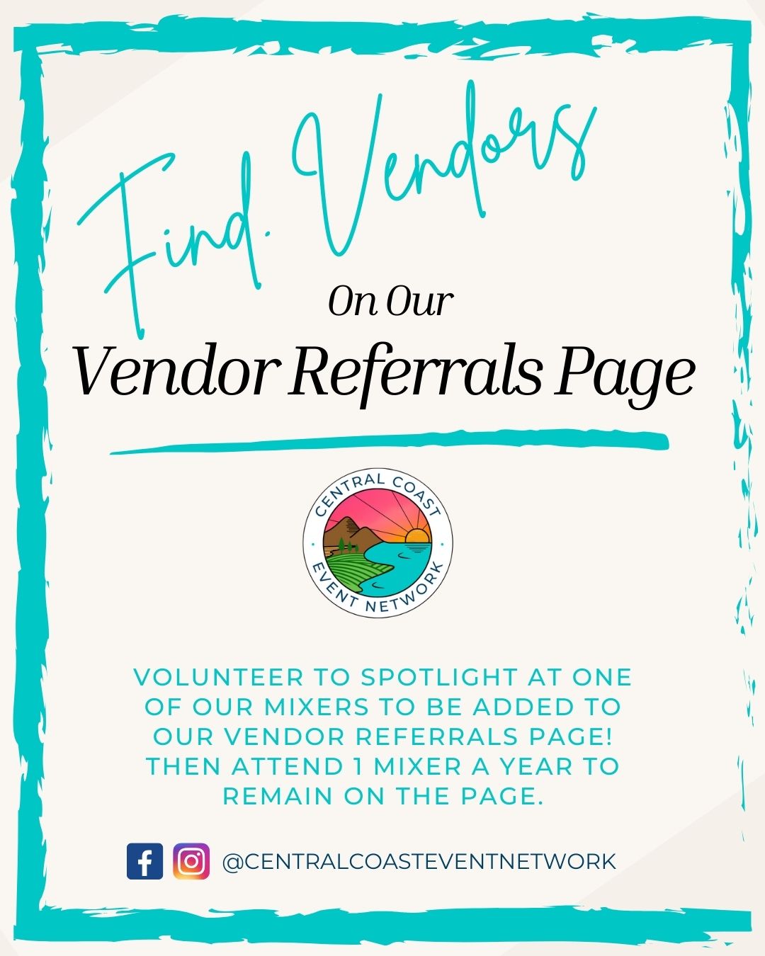 ✨ 𝗟𝗼𝗼𝗸𝗶𝗻𝗴 𝗳𝗼𝗿 𝘁𝗿𝘂𝘀𝘁𝗲𝗱 𝗲𝘃𝗲𝗻𝘁 𝘃𝗲𝗻𝗱𝗼𝗿𝘀 𝘄𝗵𝗼 𝘀𝗵𝗼𝘄 𝘂𝗽, 𝗰𝗮𝗿𝗲 𝗮𝗯𝗼𝘂𝘁 𝗰𝗼𝗺𝗺𝘂𝗻𝗶𝘁𝘆, 𝗮𝗻𝗱 𝘄𝗵𝗼𝘀𝗲 𝘄𝗼𝗿𝗸 𝘄𝗲’𝘃𝗲 𝗮𝗰𝘁𝘂𝗮𝗹𝗹𝘆 𝗲𝘅𝗽𝗲𝗿𝗶𝗲𝗻𝗰𝗲𝗱 𝗳𝗶𝗿𝘀𝘁𝗵𝗮𝗻𝗱?
That’s exactly why our 𝗩𝗲𝗻𝗱𝗼𝗿 𝗥𝗲𝗳𝗲𝗿𝗿𝗮𝗹𝘀 𝗣𝗮𝗴𝗲 exists.
This page features event professionals we know, trust, and have worked with — people who don’t just talk a good game, but consistently show up for their clients and our local event industry.
𝗛𝗼𝘄 𝘃𝗲𝗻𝗱𝗼𝗿𝘀 𝗴𝗲𝘁 𝗹𝗶𝘀𝘁𝗲𝗱:
👉 Volunteer as a 𝗦𝗽𝗼𝘁𝗹𝗶𝗴𝗵𝘁 at one of our mixers
👉 Attend 𝟭 𝗖𝗖𝗘𝗡 𝗺𝗶𝘅𝗲𝗿 𝗽𝗲𝗿 𝘆𝗲𝗮𝗿 to remain on the page
Not interested in spotlighting but still want to be listed?
We also offer 𝗽𝗮𝗶𝗱 𝘃𝗲𝗻𝗱𝗼𝗿 𝗹𝗶𝘀𝘁𝗶𝗻𝗴𝘀. Just email us at 📩
ccen@centralcoasteventnetwork.com to learn more.
🔗 𝗦𝗶𝗴𝗻 𝘂𝗽 𝘁𝗼 𝗦𝗽𝗼𝘁𝗹𝗶𝗴𝗵𝘁 𝗮𝘁 𝗮 𝗳𝘂𝘁𝘂𝗿𝗲 𝗺𝗶𝘅𝗲𝗿:
https://www.rfr.bz/i42932f
🔗 𝗘𝘅𝗽𝗹𝗼𝗿𝗲 𝗼𝘂𝗿 𝘁𝗿𝘂𝘀𝘁𝗲𝗱 𝗩𝗲𝗻𝗱𝗼𝗿 𝗥𝗲𝗳𝗲𝗿𝗿𝗮𝗹𝘀:
https://www.rfr.bz/ia64a05
Community matters. Relationships matter. And who you hire matters. 💫
#CentralCoastEventNetwork #CentralCoastEvents #CentralCoastNetworking #CentralCoastWeddings #CentralCoastEventVendor