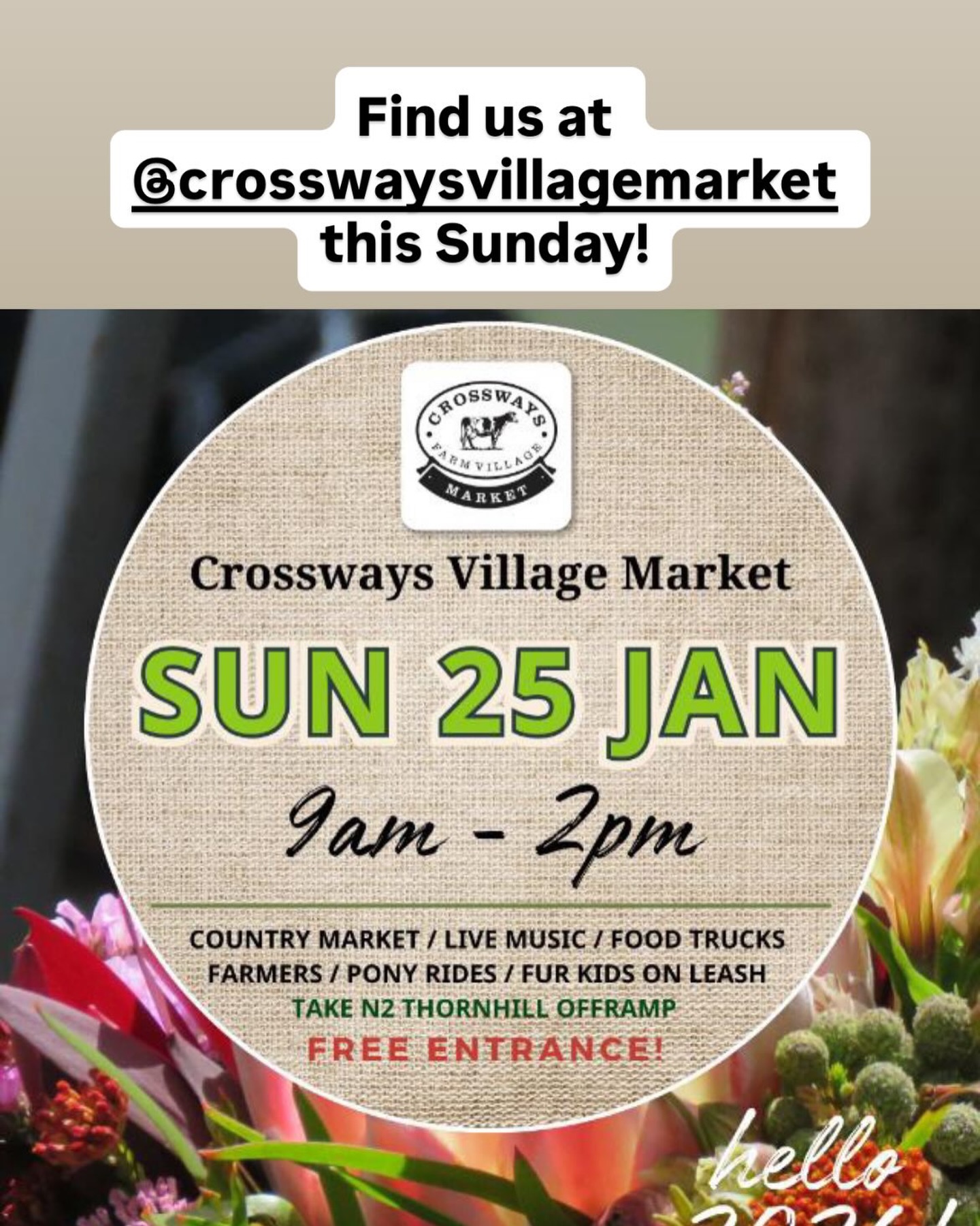 Furmilia, we’re at @crosswaysvillagemarket this Sunday!
Gorgeous weather - check ✅
Sunday Fun Day - check ✅
@crosswaysvillagemarket date - check ✅
We’re so excited to see you and your furkids this weekend! Open bar and free snacks (for your doggo!) on us!
