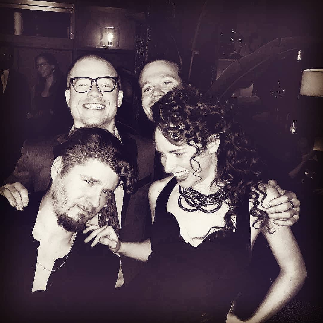 See you all TONIGHT at @thesevillenyc !!! We'll be there with bells on!!! Thanks to the super cool @chriskeynyc for the fun capture!!! 😄💖