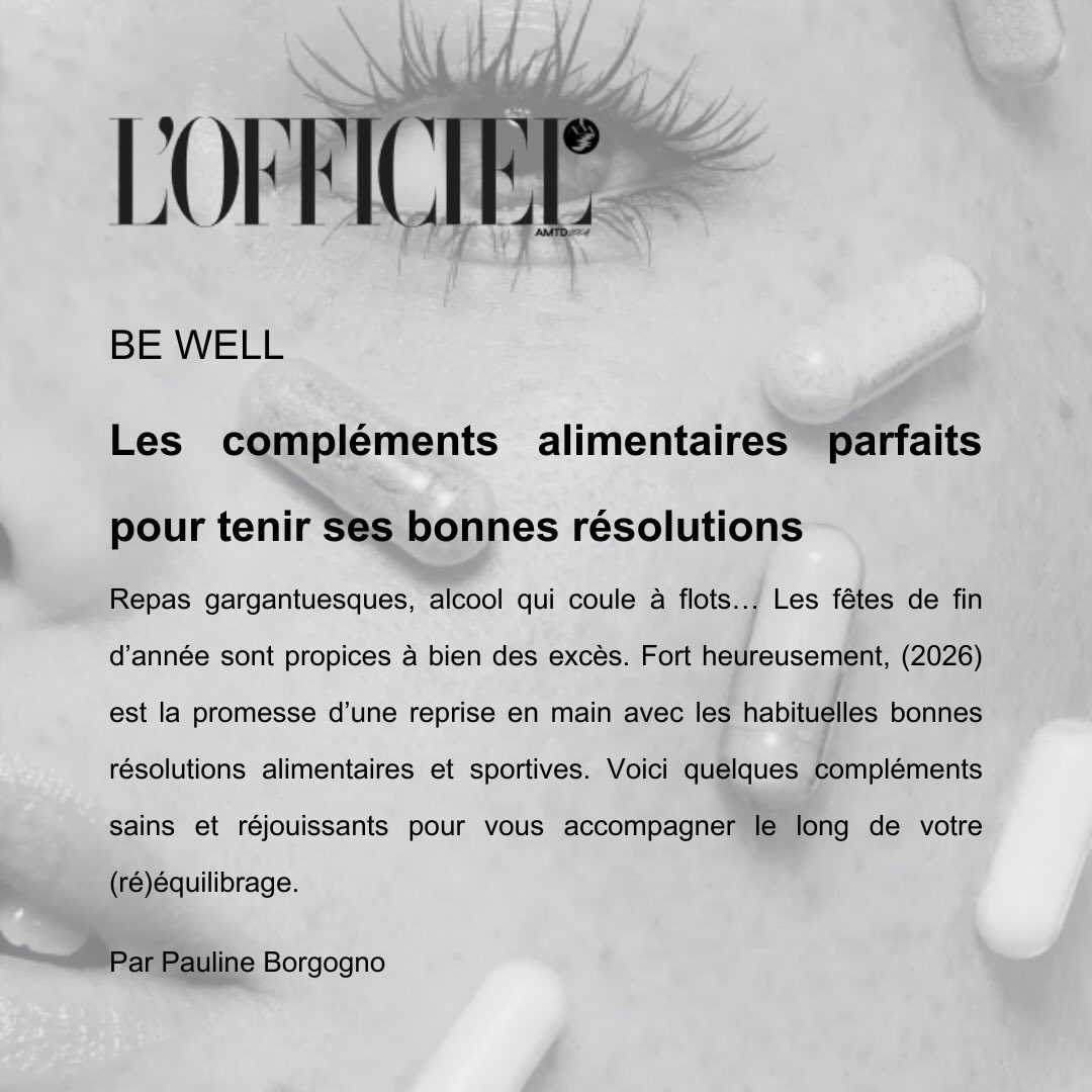 On vous souhaite une très belle année 2026 et on en profite pour vous partager cet article de @lofficielparis ❤️
