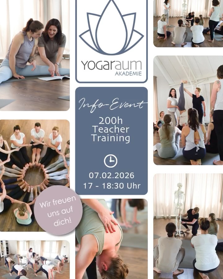 🧘♀️ Spürst du den Ruf, tiefer zu gehen?
Mehr zu lernen, Yoga wirklich zu verstehen – und vielleicht sogar weiterzugeben?
Dann laden wir dich herzlich ein zu unserer
✨ Infoveranstaltung zur 200h Yogalehrerausbildung im Yogaraum Ravensburg ✨
👉Diese Ausbildung richtet sich an alle, die Yoga lieben –
egal ob du später unterrichten möchtest oder deine eigene Praxis auf ein neues Fundament stellen willst.
🌿 Was dich in der Ausbildung erwartet:
• eine fundierte, international anerkannte 200h Ausbildung (Yoga Alliance RYT200)
• tiefe Praxis & Philosophie – weit über Asanas hinaus
• Anatomie, Alignment, Atem & Meditation
• Raum für persönliche Entwicklung, Selbsterfahrung & Wachstum
• Begleitung durch erfahrene Lehrerinnen mit Herz, Klarheit & Tiefe
📅 Start der Ausbildung:
🗓 19. September 2026
🎓 Infoveranstaltung:
Hier erfährst du alles über Inhalte, Aufbau, Umfang, Zeitstruktur & kannst deine Fragen stellen.
💛 Early Bird Bonus:
Bei Anmeldung bis zum 30. April erhältst du einen attraktiven Early-Bird-Rabatt auf die Ausbildung ✨
👉 Alle Infos & Anmeldung findest du auf unserer Website
🌐 www.yogaraum-rv.de (Link in Bio👆)
❤️Wenn dein Herz bei dem Gedanken ein kleines Ja flüstert – hör hin.
Vielleicht ist genau jetzt dein Moment 🌱
#yogaraumravensburg #yogalehrerausbildung #yogateachertraining
#yogaweg #yogaausbildung #yogaliebe #bewusstleben #yogaphilosophie
#yogajourney #yogainspiration