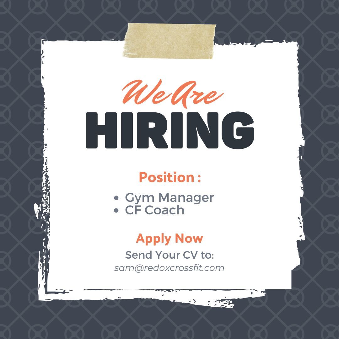 We are hiring! We are looking for a Gym Manager as well as coaches. Someone who melds with out community and it's values is our HIGHEST priority.
Gym manager applicants should have previous managerial and coaching experience (not necessarily CrossFit specific). Check out our job posting for more details (link in bio).