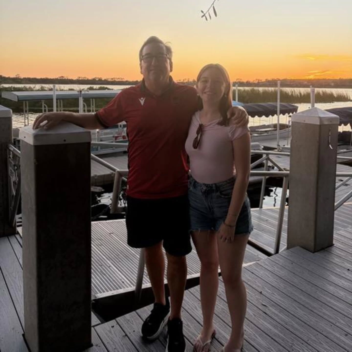 Great visit with my daughter Alexa! Awesome sunset.