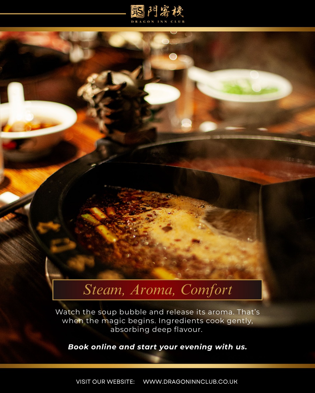 A boiling pot signals comfort is on the way. Rich soup, fresh ingredients, and shared enjoyment. Each bite grows more satisfying. This is hotpot at its best.
#Dragoninclub #Sichuan #Sichuanhotpot #dimsum #london #pimilco #londonvictoria #buckinghampalace #chelsea #theatres