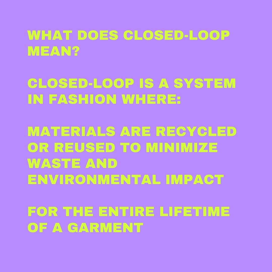 Closed-loop? What is that!? 👀 It’s a sustainable approach to designing, producing and disposing of our clothes. Closed-loop means that materials’ lifecycles are extended 🎉 and products are designed to be recyclable or biodegradable ♻️ Closed-loop fashion wants to reduce environmental impact, reduce waste and conserve resources ⭐️
Follow to learn more about your clothes ♥️
#ClosedLoop #Sustainable #Sustainability #ClosedLoopFashion