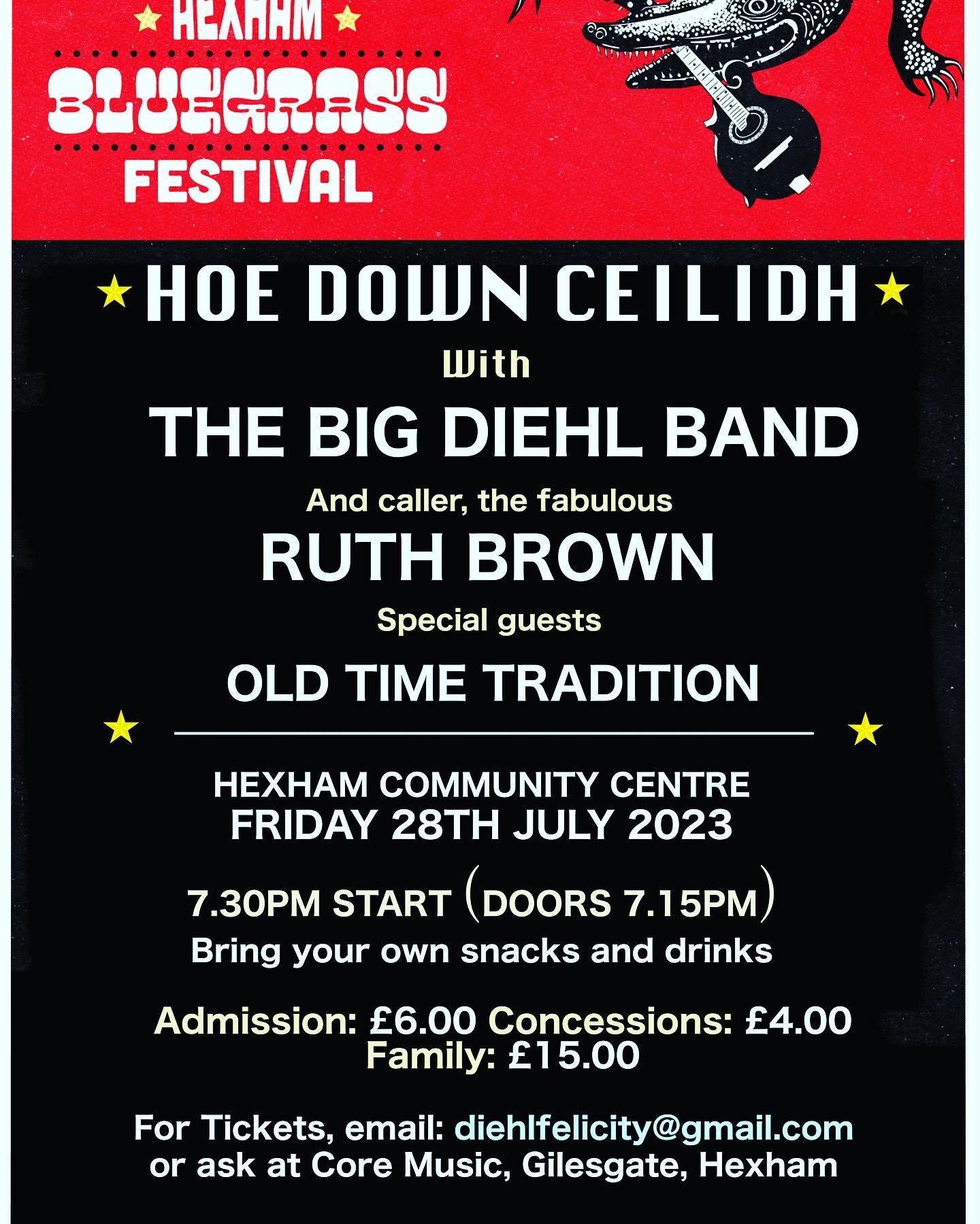 Folks, the Friday is going to be awesome! There’s a Hoedown Celidh being held at the Community Centre and I hear there’s still a few tickets left so snap them up! There’s an incredible band playing and a wonderful caller!! #celidh #hoedown #hoedownthrowdown #yeehaw #bluegrass #linedancing #banjo #fiddle #guitar #doublebass #visithexham #visitnorthumberland #dancenorthumberland