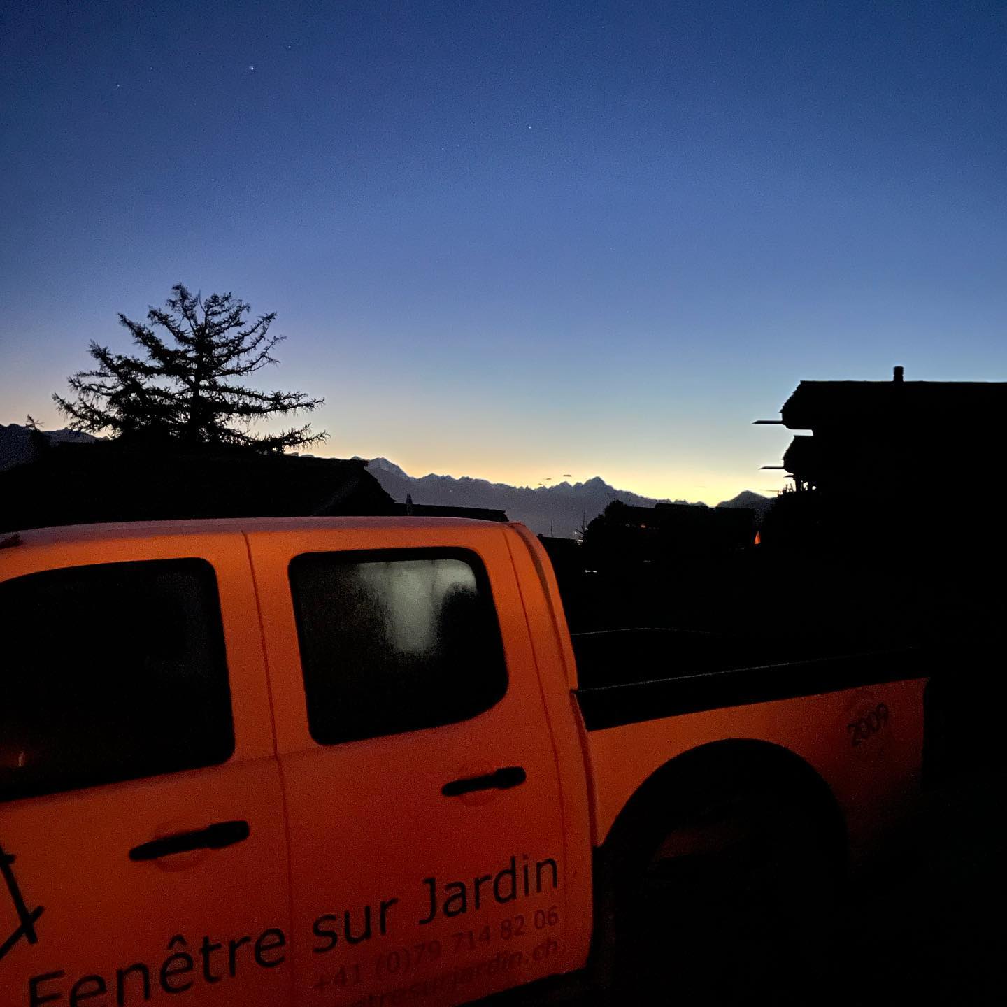 Early start today! ☀️ #gardening #landscaping #nendaz