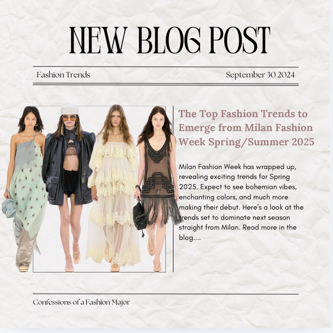 🚨 NEW POST ALERT🚨Exciting new trends for Spring/Summer 2025 have just been revealed, and they're coming straight from Milan! From boho feels to leather jackets, Milan Fashion Week delivered more headlining trends you're going to obsess over. Tap the link in the bio for the full scoop on what's hot from the runway! ..................................................................... #milan #milanfashionweek #runwayrecap #fashion #fashionblogger #fashionblog #fashionstyle #styleblogger #pinterest #milanfashion #explorepage #instagram #trending #trendingnow #viral #insta #likes #new #trendingfashion