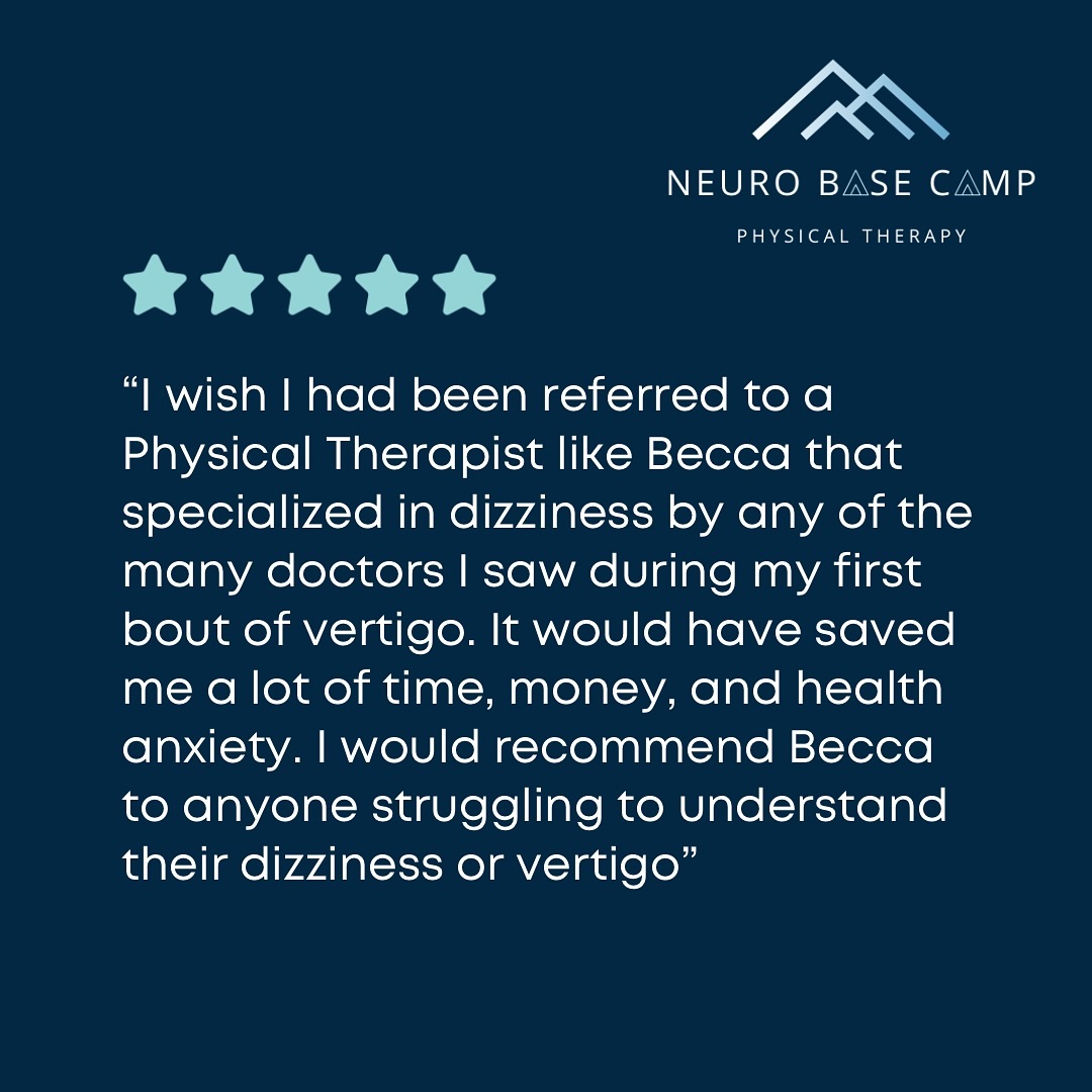This client was dealing with vertigo symptoms for over a year. They saw several specialists and were given no treatments other than medication. After 3 visits with Dr. Becca, they had significant improvement and were able to get back to their life!
#vertigo #vertigotreatment #neurorehab #physicaltherapy #bppv