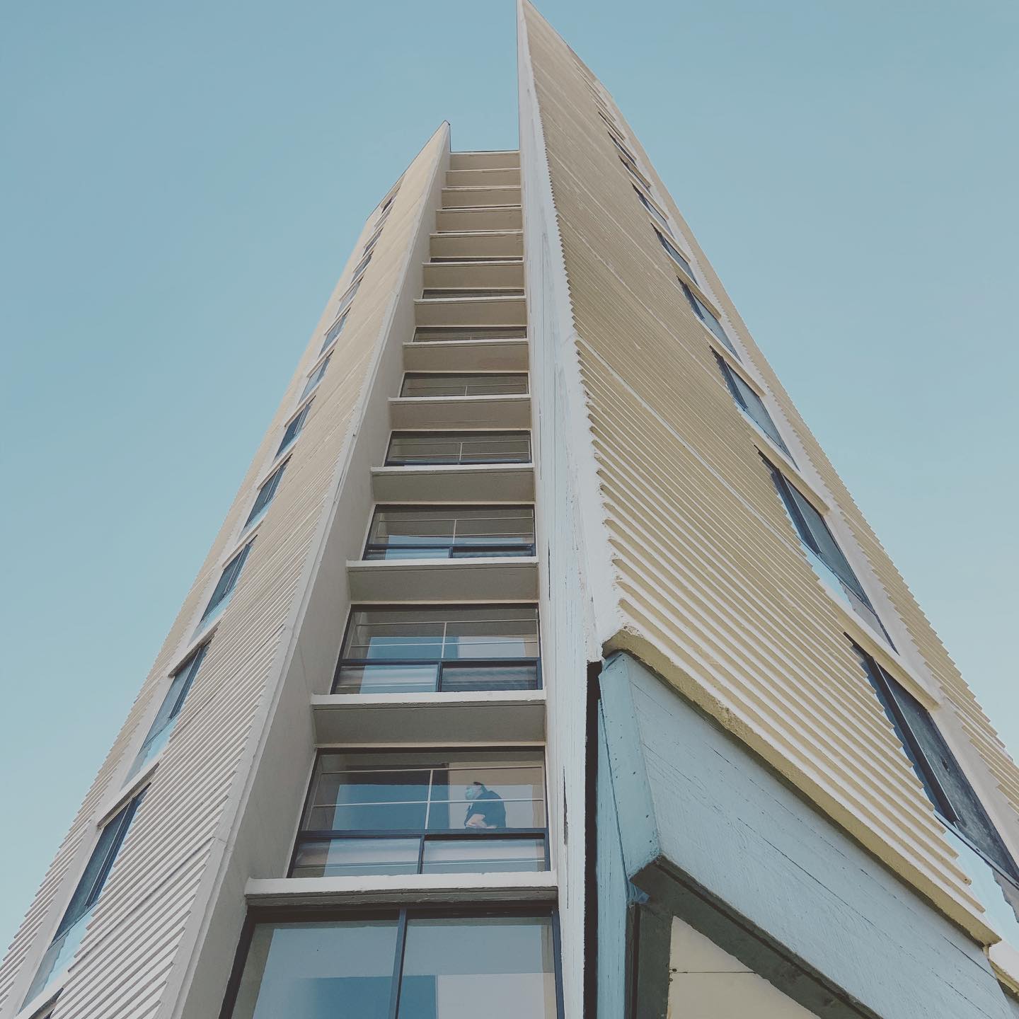 Excited to see the transformation of this unique building by Harry Weese. #harryweese #harryweeseandassociates #modernism