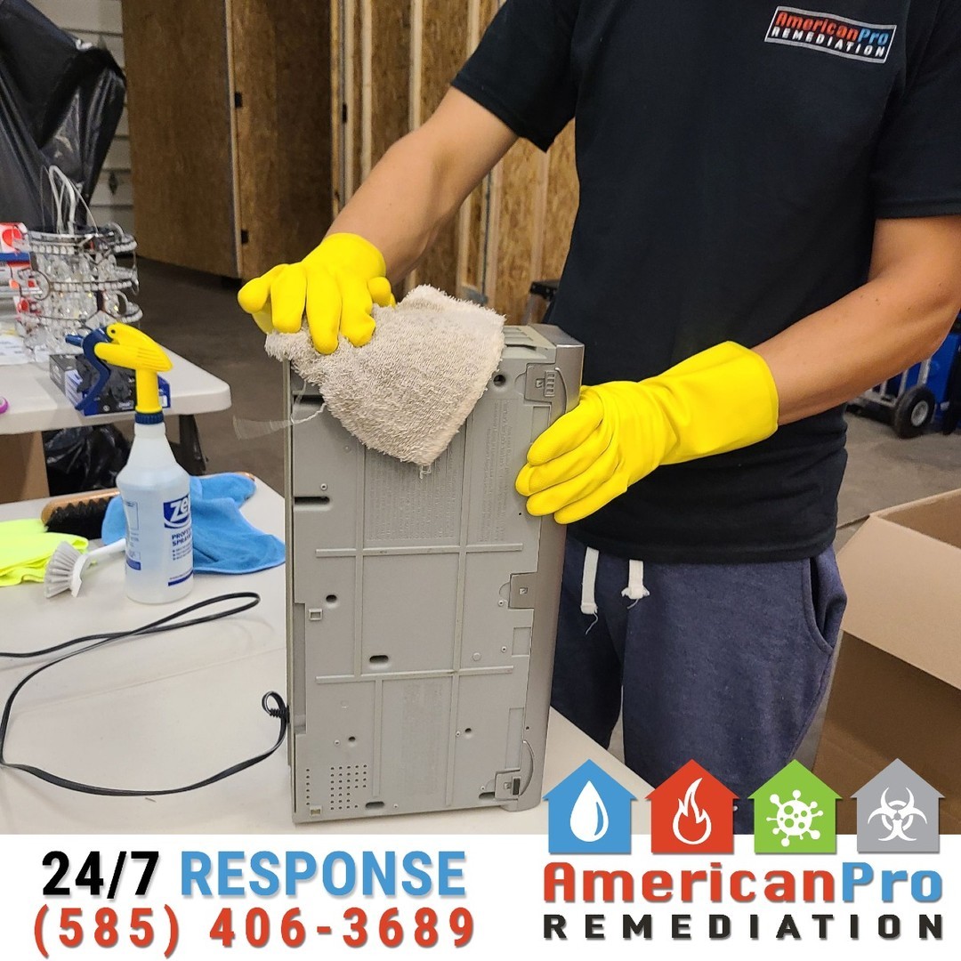 🔥🧼 Restoring What Matters: Contents Decontamination at Our Restoration Lab
After a fire, your belongings may seem beyond saving, covered in soot and permeated with stubborn smoke odors. At American Pro Remediation, we bring your items to our state-of-the-art contents restoration lab for advanced cleaning and deodorization.
Here’s how it works:
1️⃣ Assessment & Sorting: At the lab, we carefully evaluate your belongings, separating items based on material type and level of damage.
2️⃣ Specialized Cleaning: Soot and surface contaminants are meticulously removed using tailored cleaning techniques for each item.
3️⃣ Ozone Treatment: Items are placed in our cutting-edge ozone rooms, where powerful ozone molecules break down smoke odors at the molecular level, leaving them fresh and clean.
4️⃣ Inspection & Return: After cleaning and deodorizing, every item is inspected to ensure it’s fully restored before being returned to you.
Our contents restoration lab is designed to handle the toughest fire damage challenges, ensuring your cherished belongings get the care they deserve.
📞 Call us today at 585-406-3689 to learn more about our contents restoration services.
#AmericanProRemediation
#ContentsRestorationLab
#OzoneRoomTreatment
#FireDamageRestoration
#SmokeOdorRemoval
#DisasterRecovery
#WeRestorePeace
