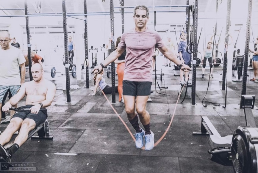 Member of the month - Tarek!
When, how and why did you get started with us? Just over 3 years ago and I had never heard of CrossFit before. I was dating someone who had been doing CrossFit for some time and suggested I come along and try it (a different Gym). I thought it might be interesting to try some variety and strength work to complement running/triathlon training, and how hard could it be? Well, it was hard (and still is!), so I then signed up at CFC and got hooked as I enjoyed the variety, stimulus and challenges, new skills, and meeting some truly amazing bunch of coaches and members. So it’s now 3 years on (and the girl is gone), but CrossFit still going strong! (…ish).
What would be your dream workout? As I’m currently undergoing a major bone/joint remodelling project, I’d have to rule out anything with a box, a rope, any non-featherweight load, and any impact. So that leaves push-ups (hand release), strict pull-ups, v-ups (or sit-ups) and an easy-moderate/recovery row… Would have included running but that will have to wait till 2026!
What workout would you want to avoid? I know I should do more of what I want to avoid… “I want never gets?”. So I would want to (not) avoid double unders, echo bike, squat snatches / OHS. Also would want to (not) avoid some of the CrossFit Girls, who can be quite unforgiving and mean (no offence intended to Fran, Karen, Grace)!
Favourite Crossfit Athlete? CrossFit Jo/Jane - hardworking, committed, helpful to other athletes and super friendly i.e. most CFC members!
What’s the best thing you own that costs under $100? Continuing the theme of bone remodelling - $31 REVIX Knee Gel Ice pack compression wrap (from Amazon)
Biggest fashion mistake you’ve ever made? An oversized, ill-fitting leather jacket I bought in a designer store warehouse sale in NYC 25 years ago…. You gotta see this to appreciate how bad it was. I don’t have a photo but the emotional scar is etched in my mind. I persevered with it for a few months till I finally admitted defeat to the fashion mistake demons.
Favourite quote? You grow through what you grow through
Cont…