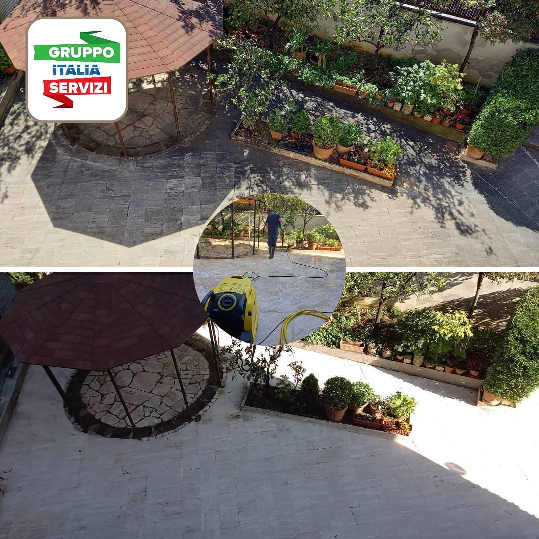 Pulizia con idropulitrice a caldo di pavimentazione esterna.
Clienti soddisfatti ✓
#primaedopo #idropulitrice #marmo