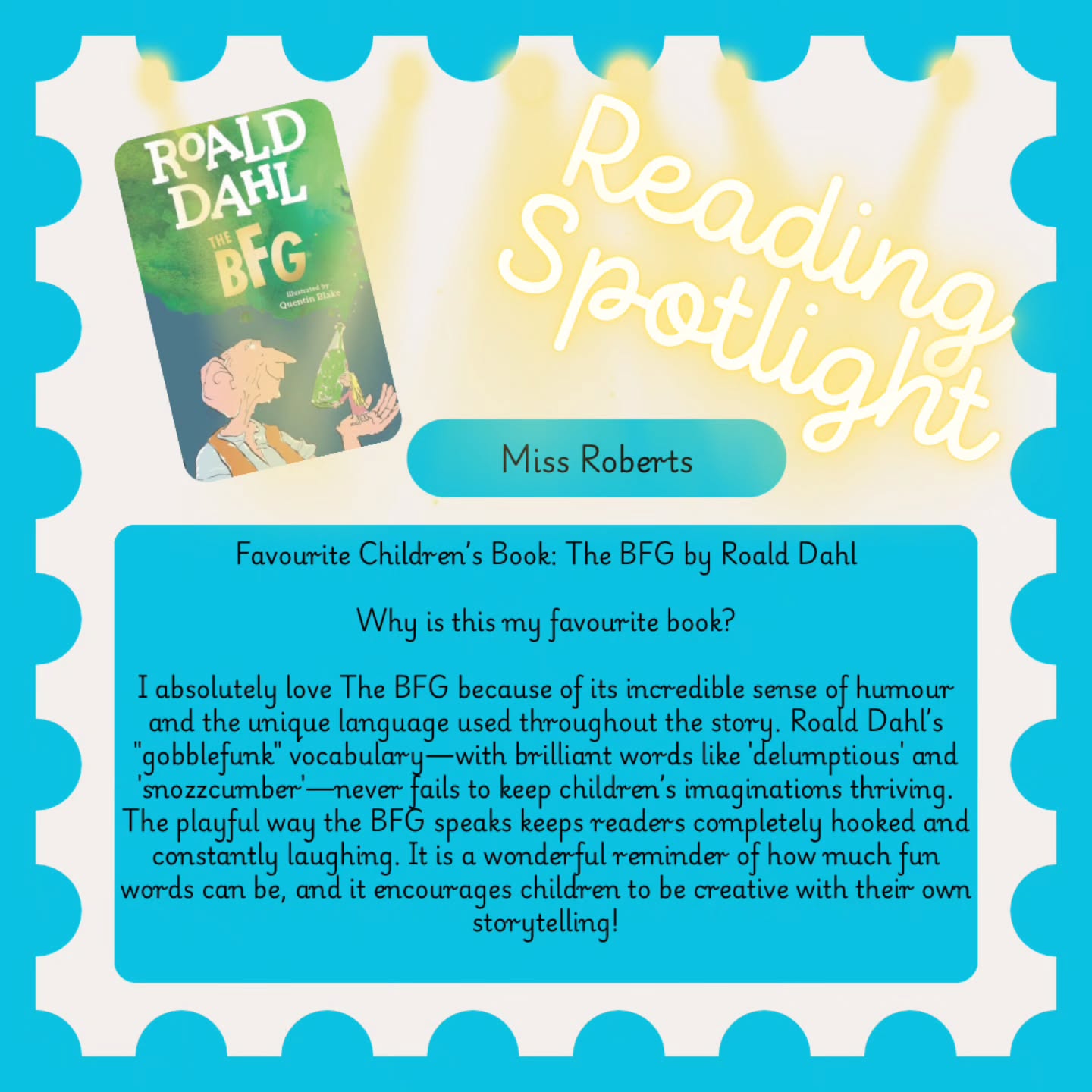 📚 Reading Spotlight
We’re launching a brand new series celebrating our staff’s favourite children’s books!
Each week, a member of our team will share a book they love and why it matters to them because stories shape imaginations, spark curiosity, and build a lifelong love of reading.
Stay tuned for our next spotlight 🌟