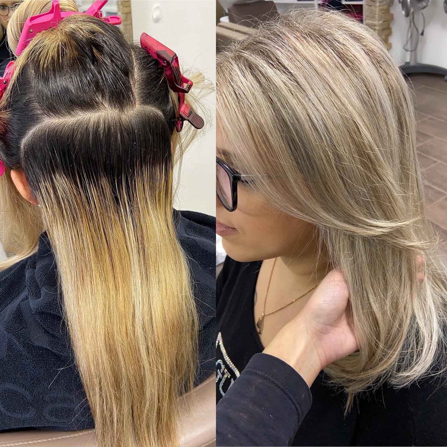 Vorher & Nacher 💕👱🏼♀️ @perfectstyle.hair ✔️ #balayage #ombre #blondebalayage #wellabewegt #perfectstyle #blondhair #blonde #blond #hair #hairdresser #haircut #besthair #amazinghair #hairgoals #hairideas #hairinspiration #hairlove #hairinspo #hairtrends #hairtransformation #hairstylist #healthyhair #hairartist #blondhighlights #hairhighlight #wellabewegt